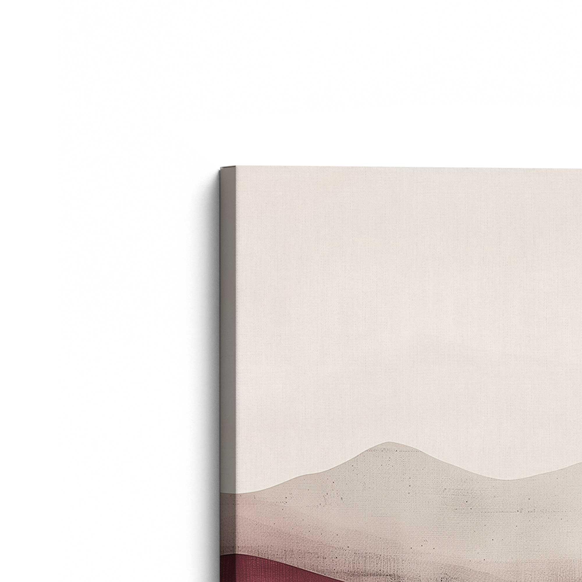 Garnet Whisper Print on Canvas - Elegant Abstract Wall Art for Living Room, Bedroom & Office Decor