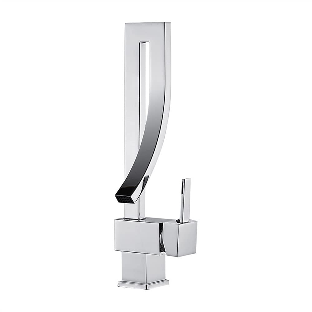 Premium Black Stainless Steel Swivel Kitchen Sink Faucet - Single Hole Handle Rotating Mixer Tap for Basin (Electroplated Finish) | Ideal for Modern Bathrooms & Kitchen Upgrades
