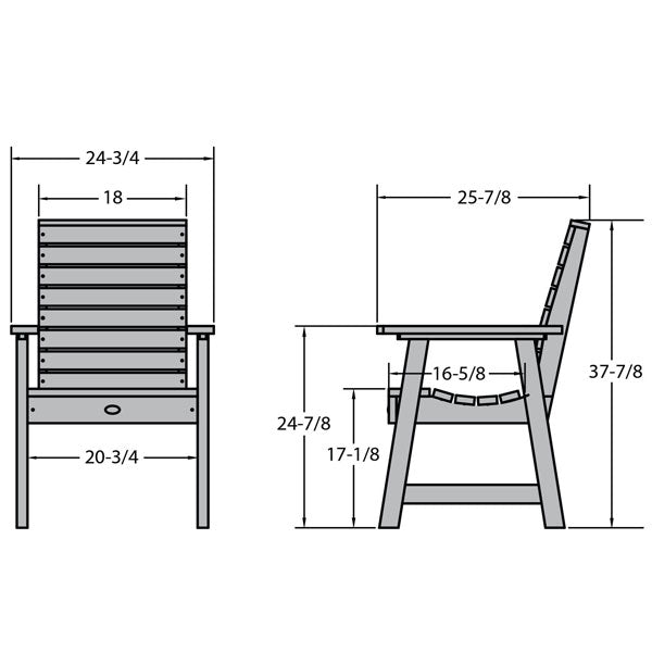 Glennville Dining Arm Chair - Modern Upholstered Dining Room Chair with Padded Seat - Perfect for Kitchen, Dining Room, and Home Office Use