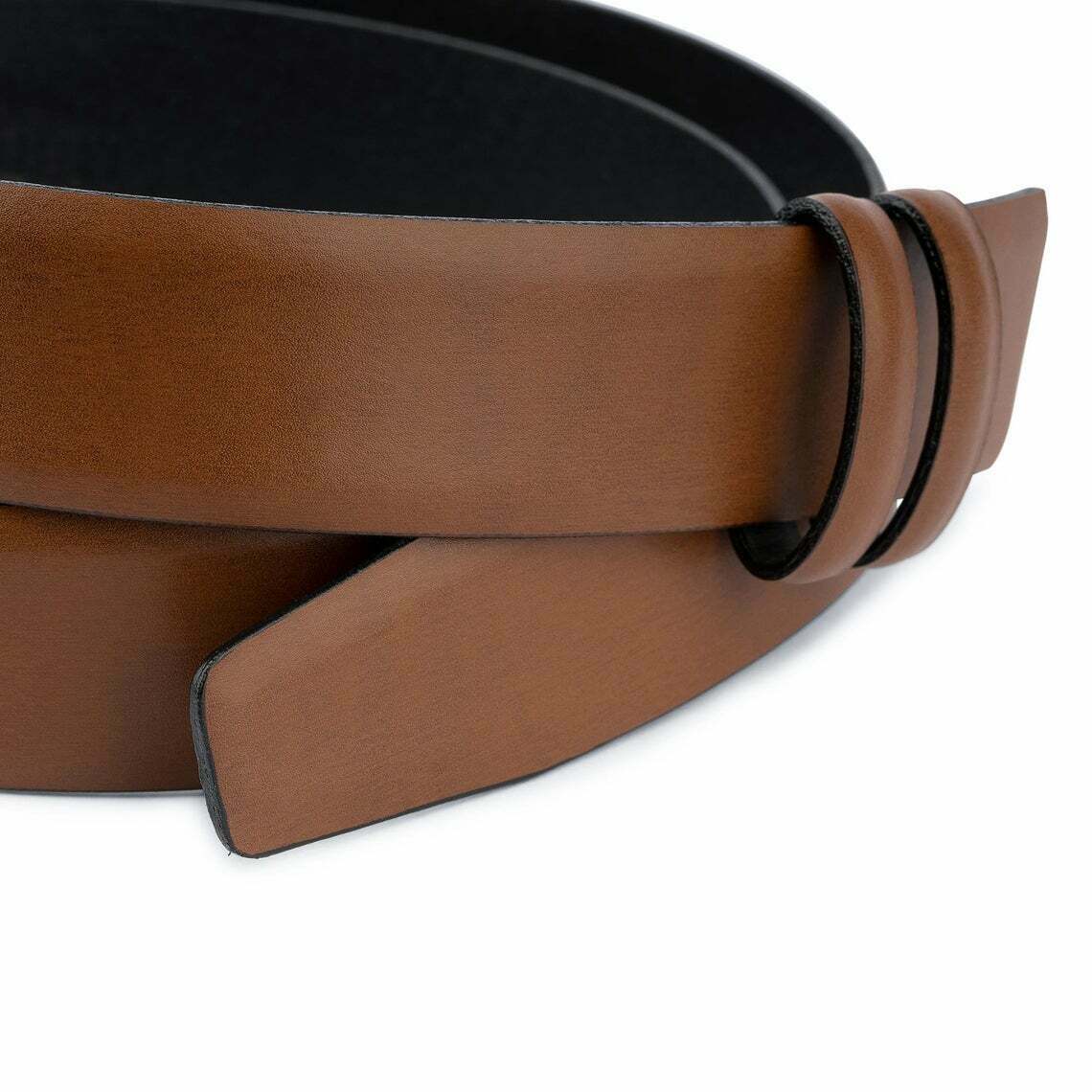 Montblanc 35mm Replacement Leather Belt - Adjustable Brown Tan Strap for Men | Perfect for Business, Casual & Formal Wear