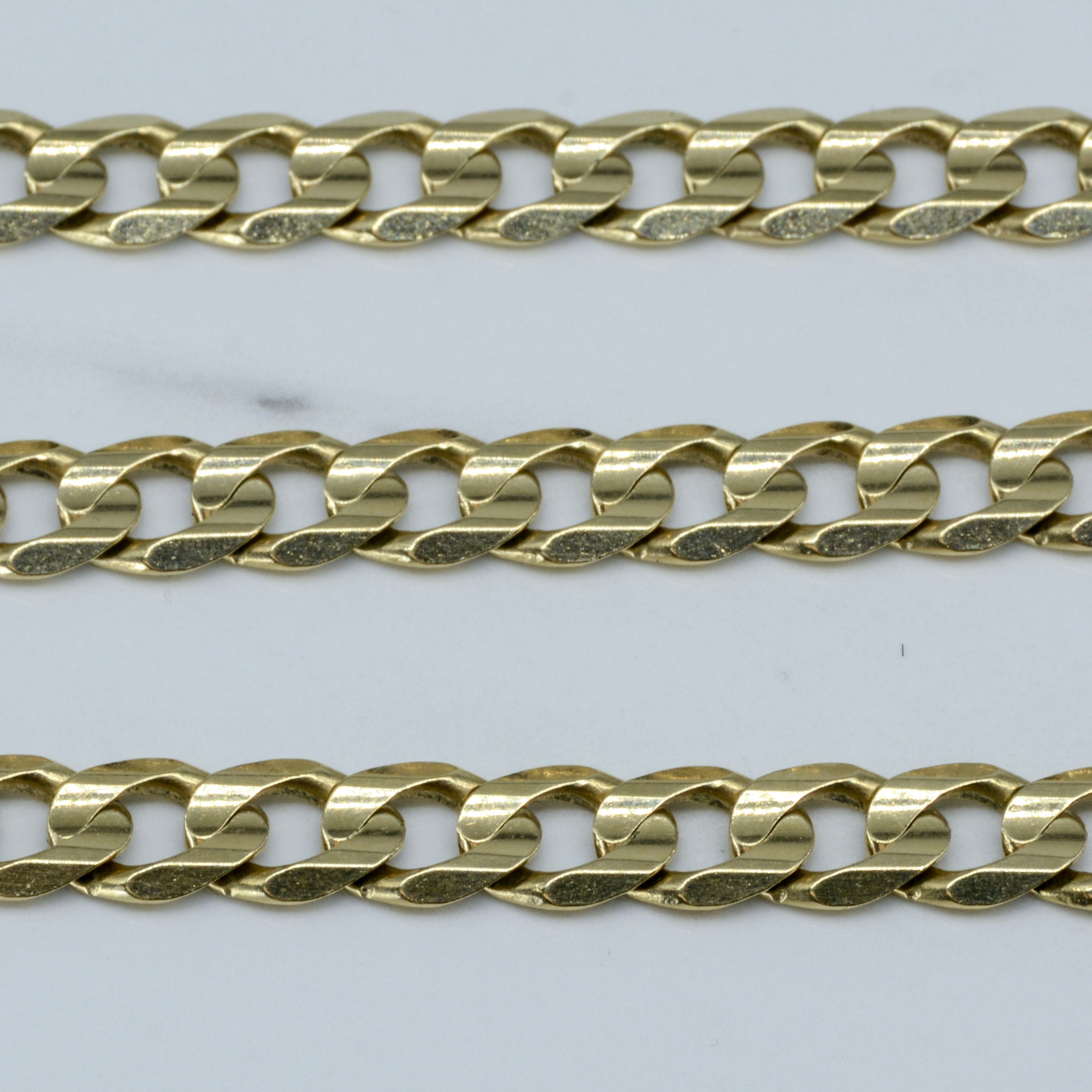 10K Yellow Gold Heavy Curb Chain Necklace 22 Inches - Durable Men's & Women's Jewelry for Everyday Wear, Gifts & Special Occasions