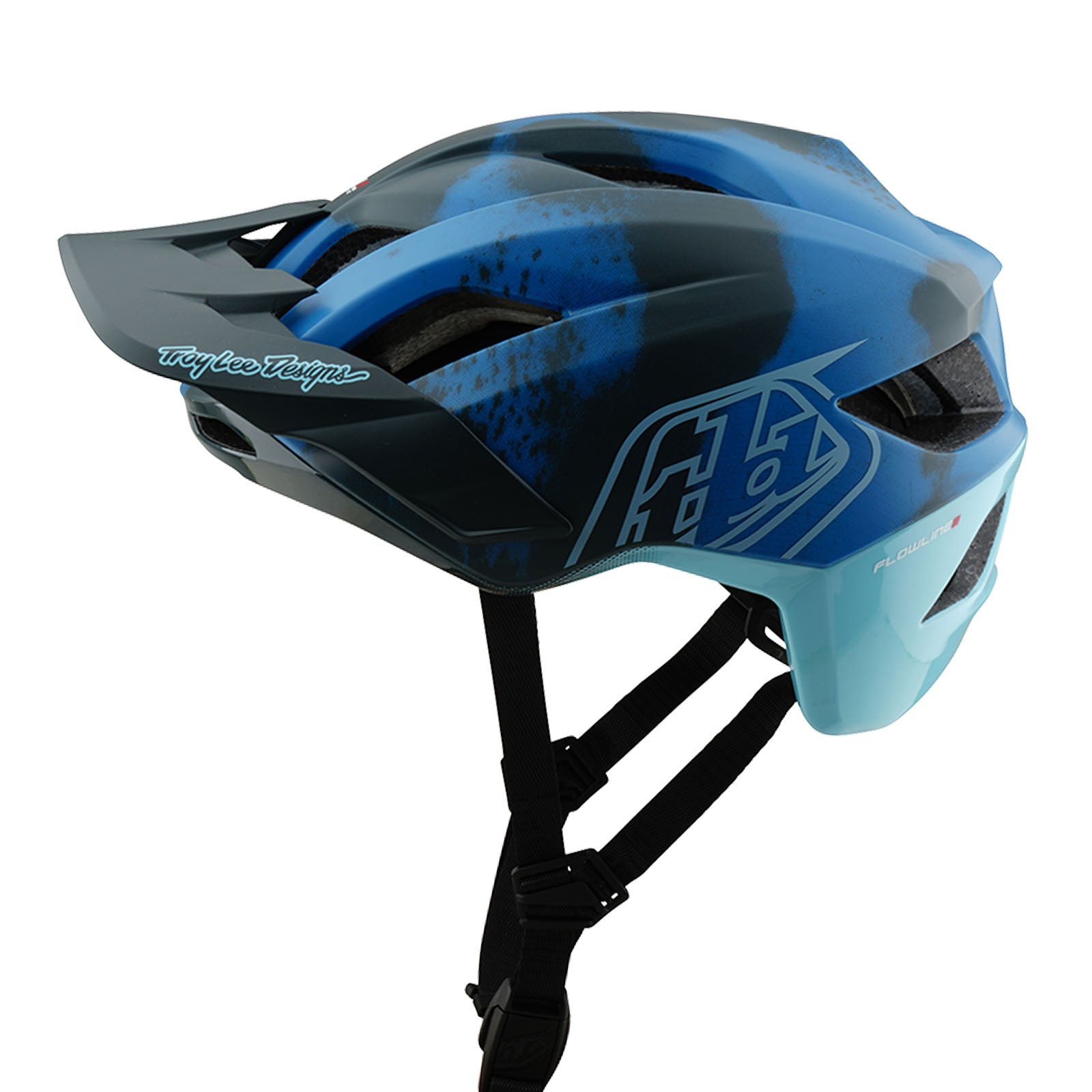 Flowline SE Helmet Badge Camo Blue - Tactical Military Helmet Accessory for Outdoor Sports, Airsoft & Hunting Gear - Perfect for Military Enthusiasts & Adventure Seekers