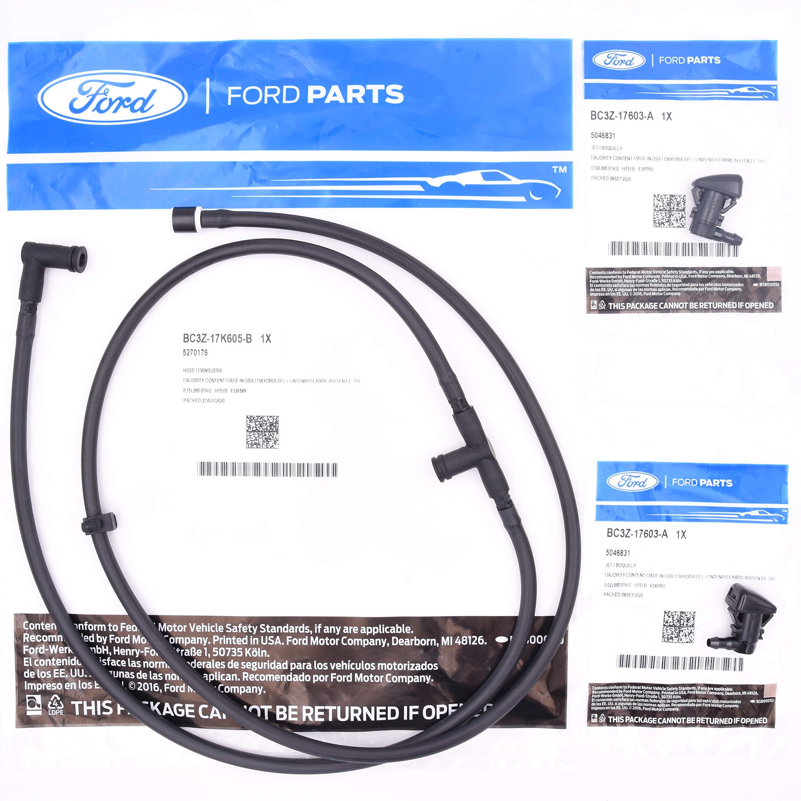 High Pressure Windshield Washer Jets & Hose Kit - Universal Fit for Cars, Trucks, SUVs - Easy DIY Installation - Perfect for Road Trips & Winter Driving