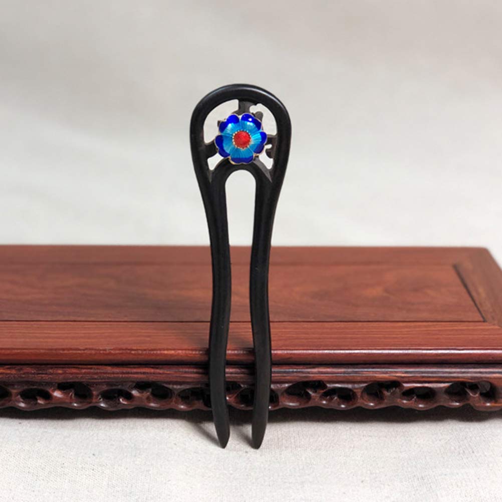 Lurrose Natural Sandalwood Hair Fork - U-Shaped Hair Pin for Women & Girls - Chignon Hair Stick for Updos & Bun Hairstyles - Perfect for Weddings, Parties & Everyday Elegance