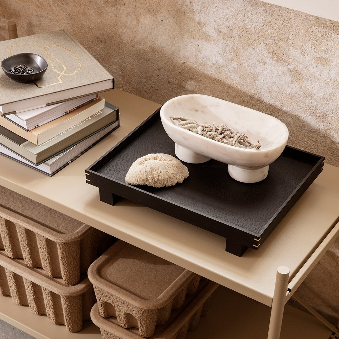 Ferm Living Alza Bowl - Handmade Ceramic Serving Bowl for Salad, Pasta & Desserts - Perfect for Dining, Entertaining & Home Decor