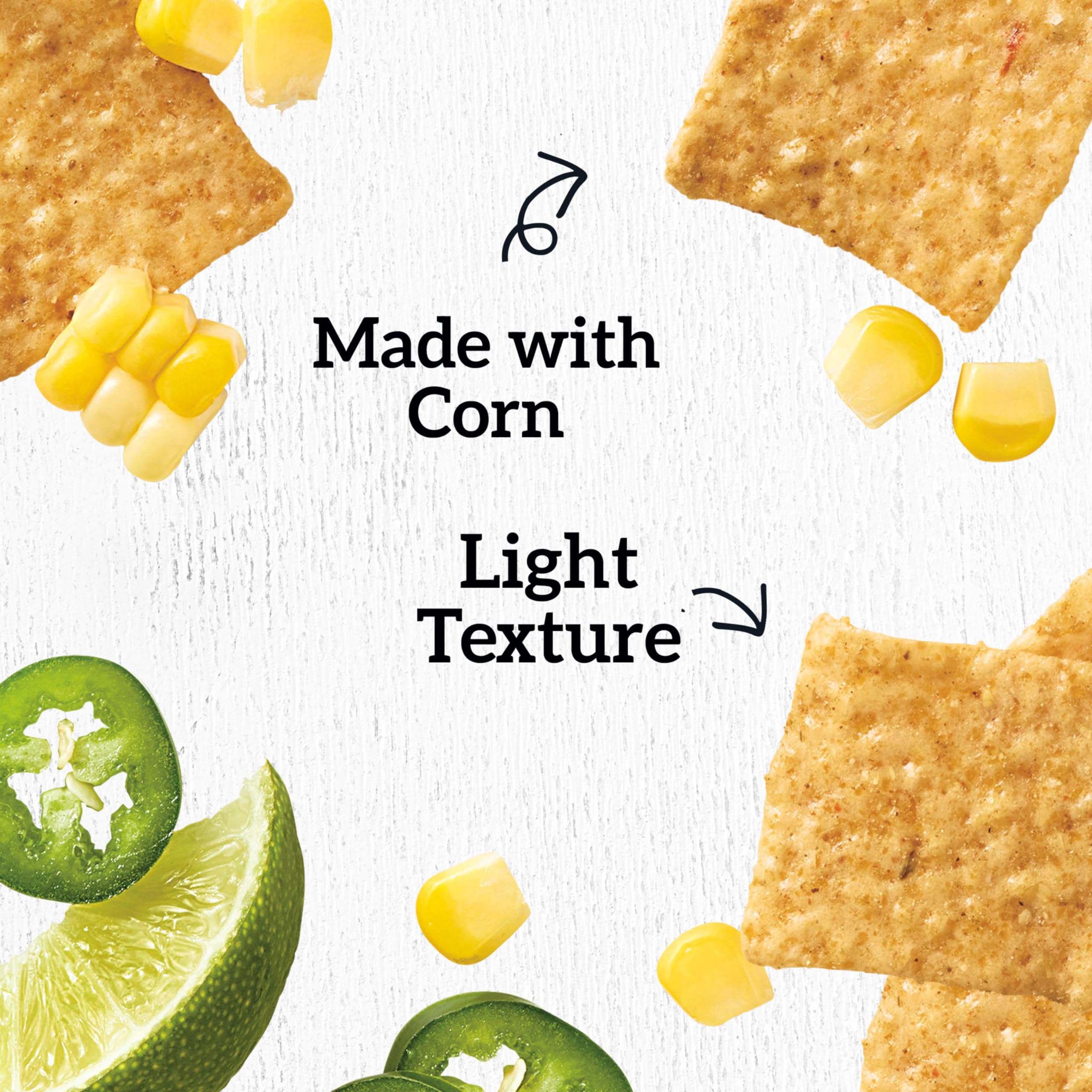 Gluten Free Jalapeño & Lime Corn & Rice Snacks - Bulk Pack of 6 (3.5 oz Boxes) | Healthy Crackers for Parties, School Lunches & On-the-Go Snacking