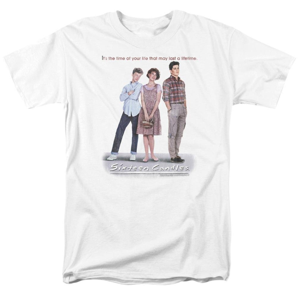 Sixteen Candles Movie Poster T-Shirt for Adults - A&E Designs White Tee - Perfect for Movie Nights, 80s Theme Parties & John Hughes Fans