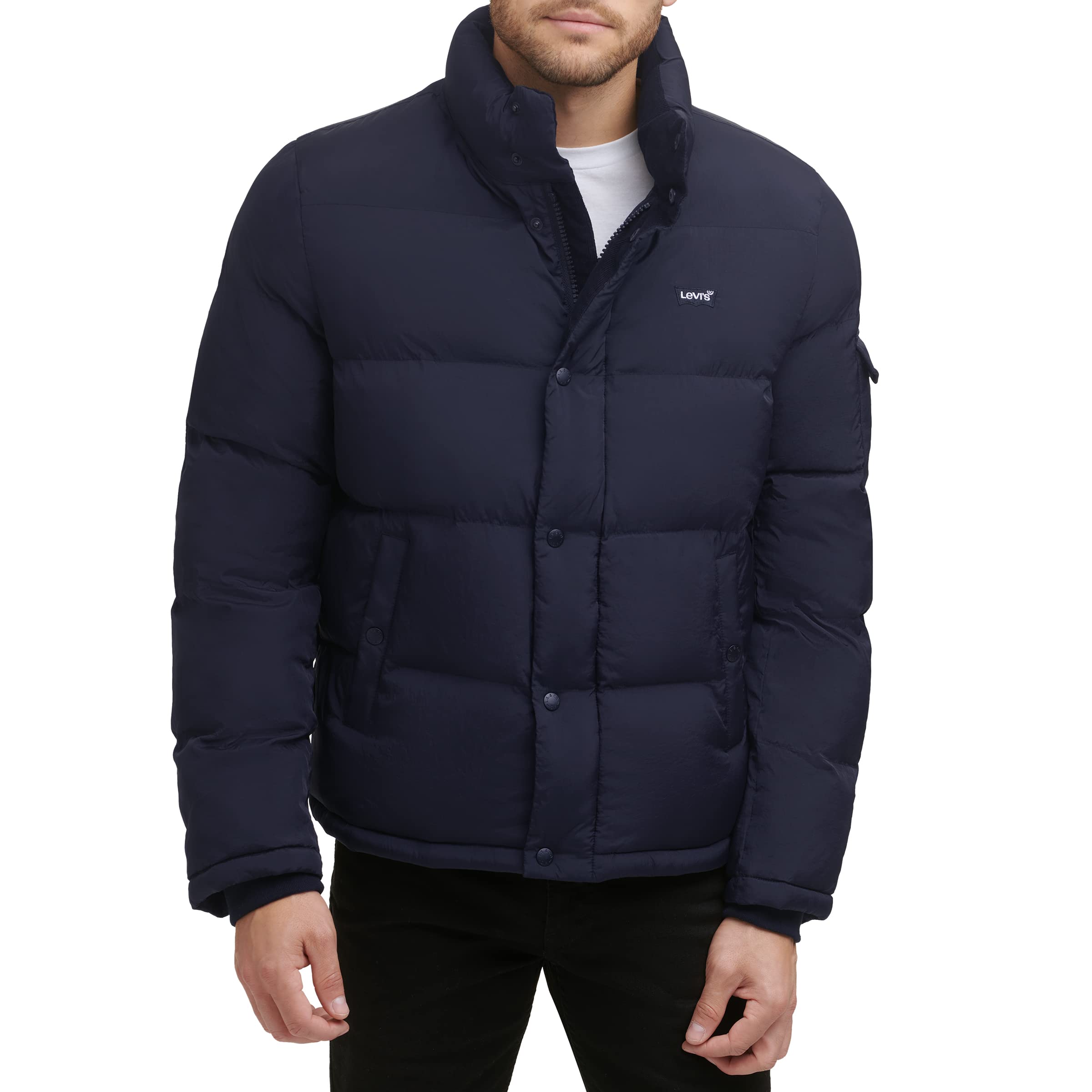 Levi's Men's Bubble Puffer Jacket - Lightweight Winter Coat for Cold Weather, Water-Resistant & Warm - Perfect for Outdoor Activities, Travel & Daily Wear