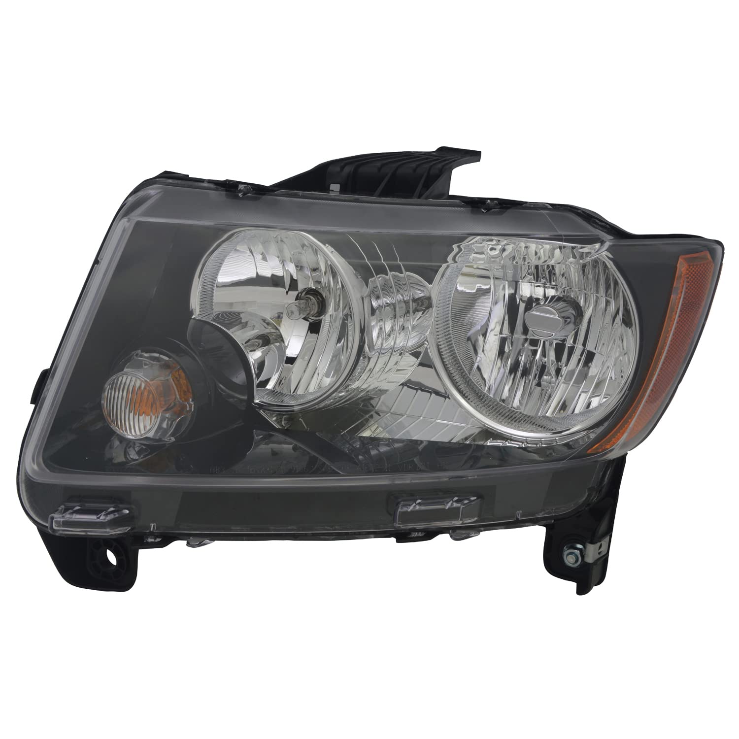 TYC Left Headlight Assembly Replacement for 2013-2017 Jeep Compass - Perfect for Night Driving & Off-Road Adventures