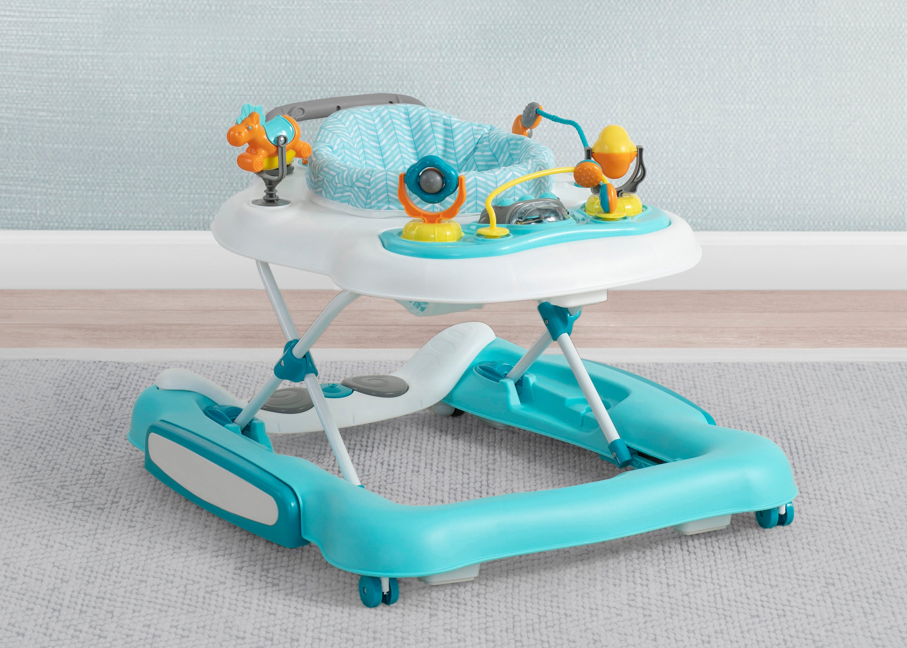 4 in 1 Discover & Play Musical Baby Walker - Interactive Learning Toy for Toddlers 6-12 Months - Encourages First Steps & Sensory Development - Perfect for Playtime & Early Childhood Education