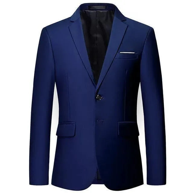 Men's 2 Button Formal Blazer Jacket for Business, Office & Wedding Attire | Slim Fit Suit Coat for Professional & Special Occasions