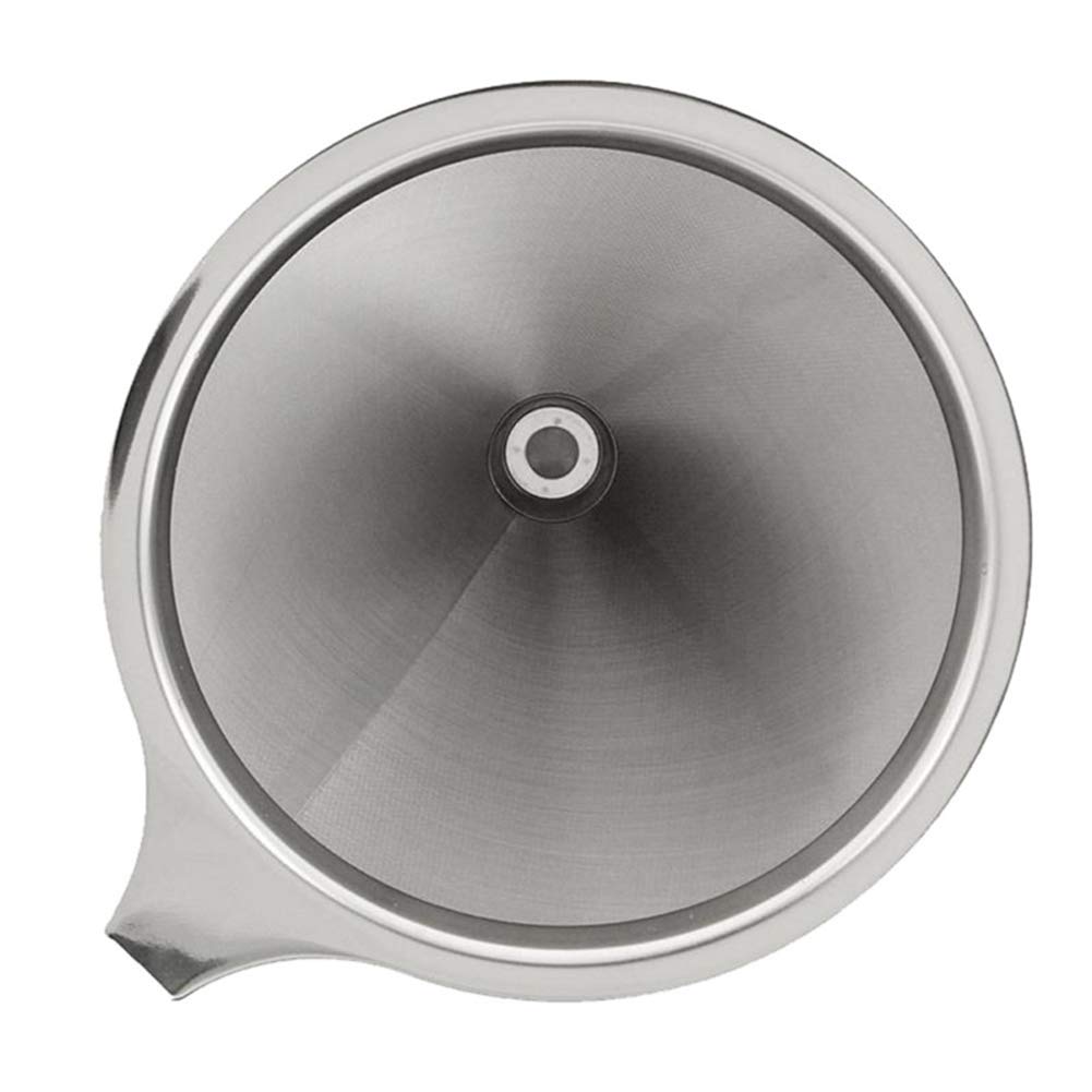 Premium Stainless Steel Double Layer Coffee Filter - Fine Mesh Pour Over Strainer for Coffee, Tea & Soy Milk | Perfect for Home Brewing, Camping & Office Use