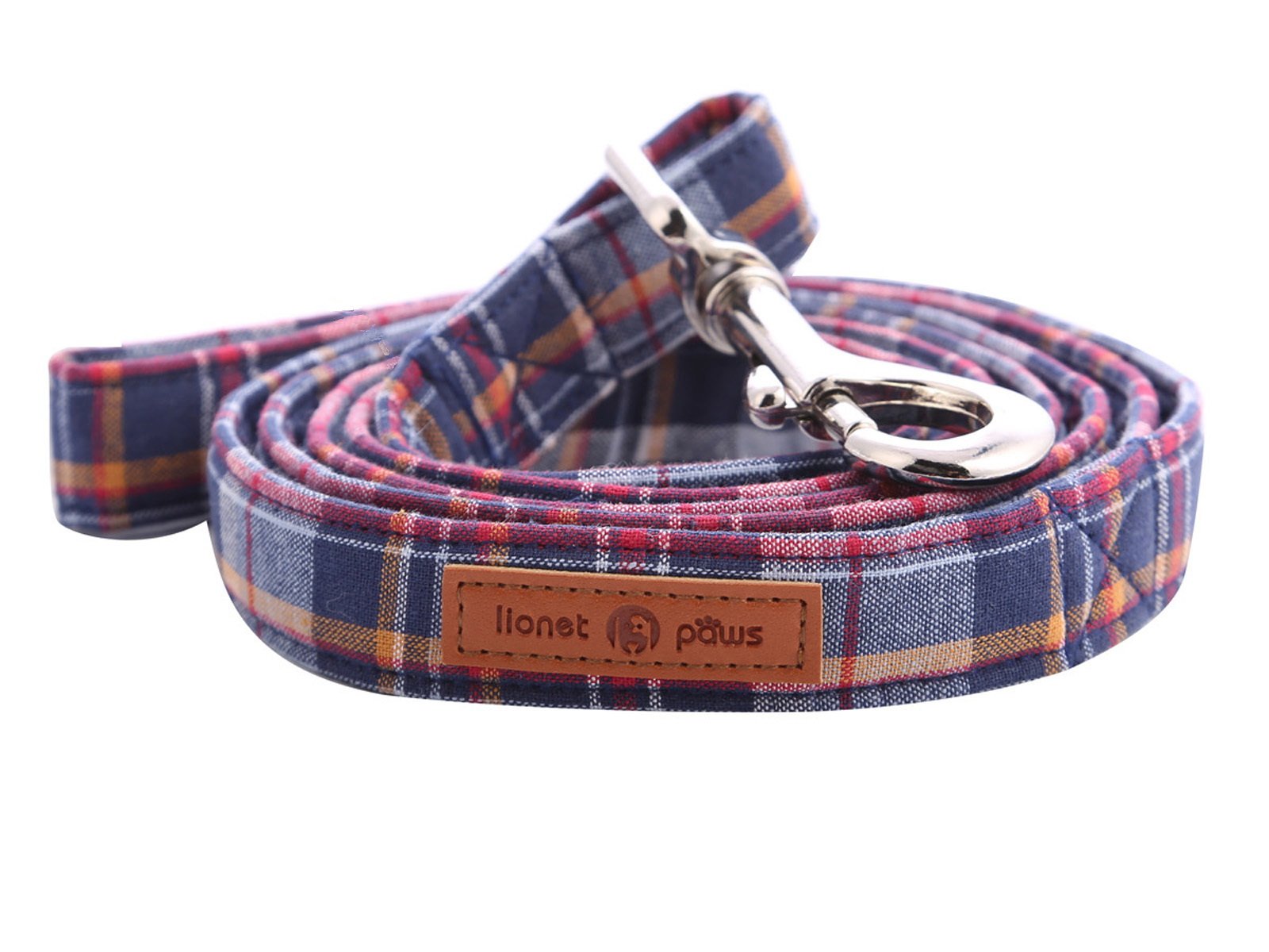 Lionet Paws Durable Handmade Grid Dog Leash with Soft Handle - Adjustable Walking Leash for Small, Medium & Large Dogs & Cats | Perfect for Daily Walks, Training & Outdoor Adventures