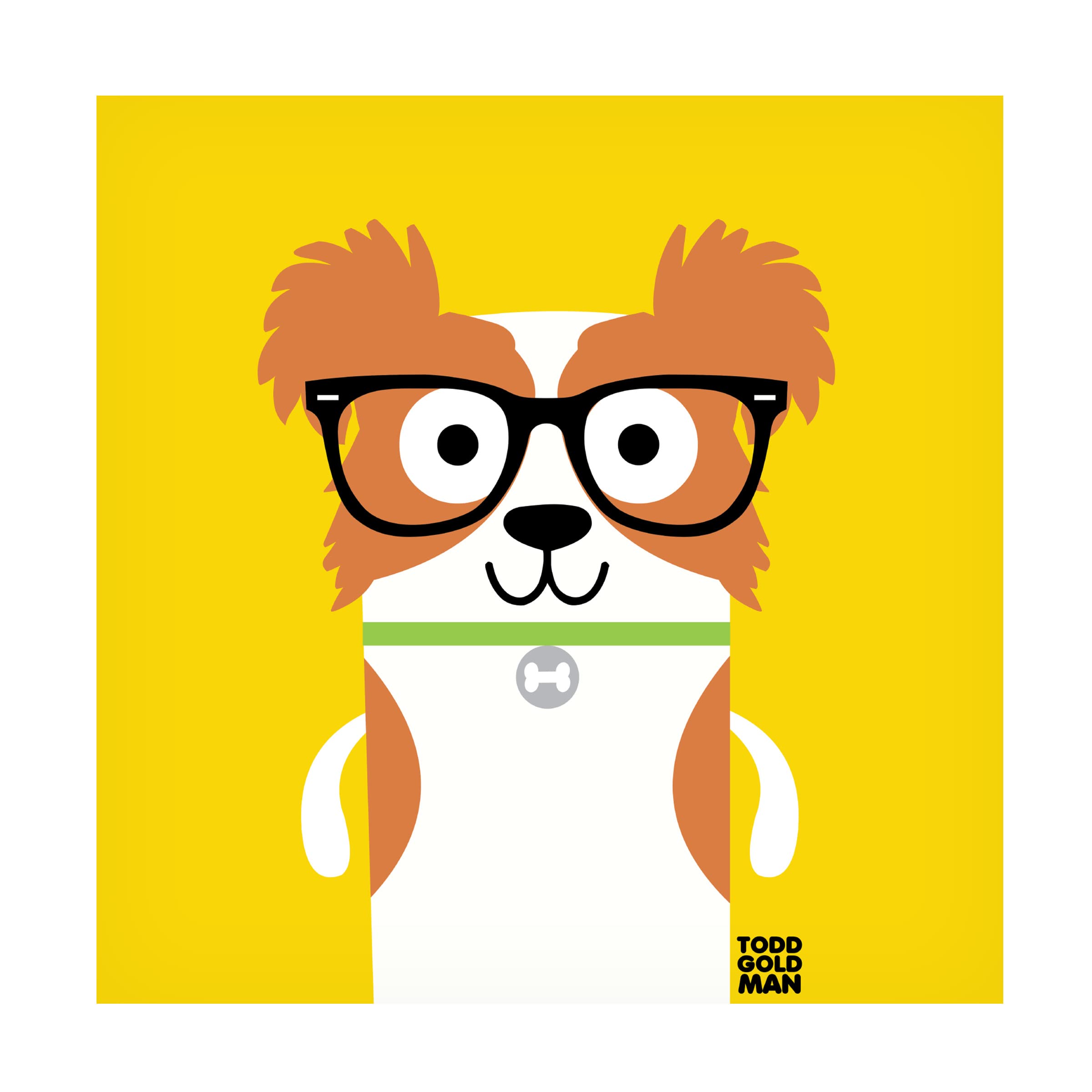 Trademark Fine Art 'Bow Wow Papillon' Canvas Art Print by Todd Art - Vibrant Dog Portrait Wall Decor for Living Room, Bedroom & Office