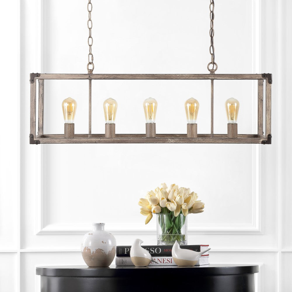 Rustic Farmhouse Adjustable LED Pendant Light - 8.13