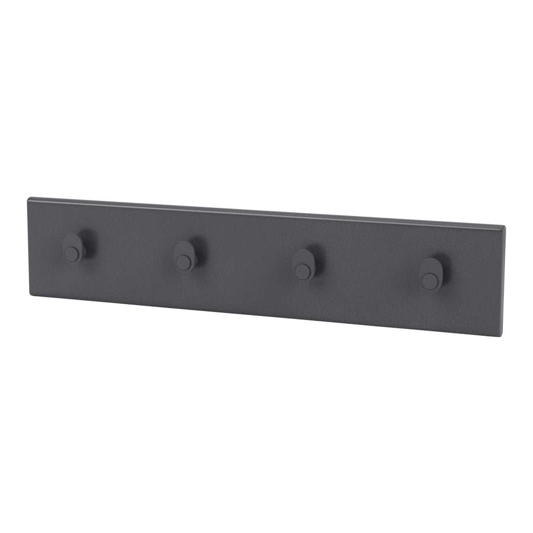 Wall Mounted Coat Rack with 4 Hooks - Space Saving Entryway Organizer for Hats, Scarves, Bags & Jackets - Perfect for Hallway, Bedroom or Closet Storage
