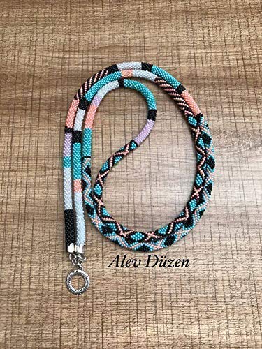 Handmade Beaded Eyeglass Lanyard with Leaf Design - Adjustable Necklace Holder for Glasses & Sunglasses - Perfect for Reading, Driving, and Outdoor Activities