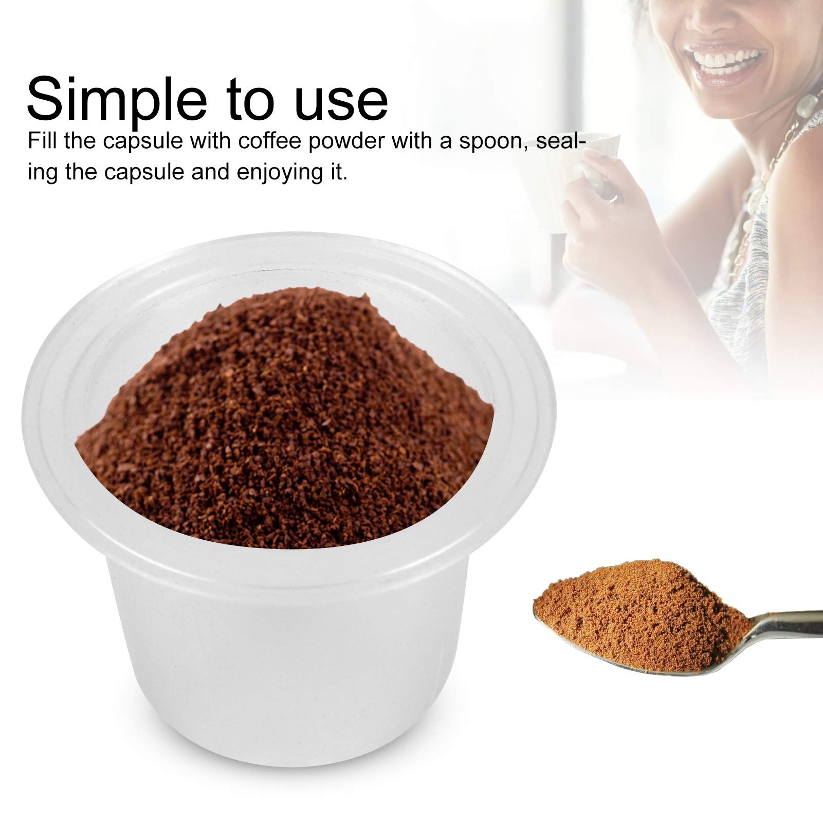 Premium Coffee Capsule Set - Compatible with Disposable Coffee Capsules, Includes Coffee Powder Filter Cup Kit for Easy Brewing | Perfect for Home, Office, and Kitchen Use