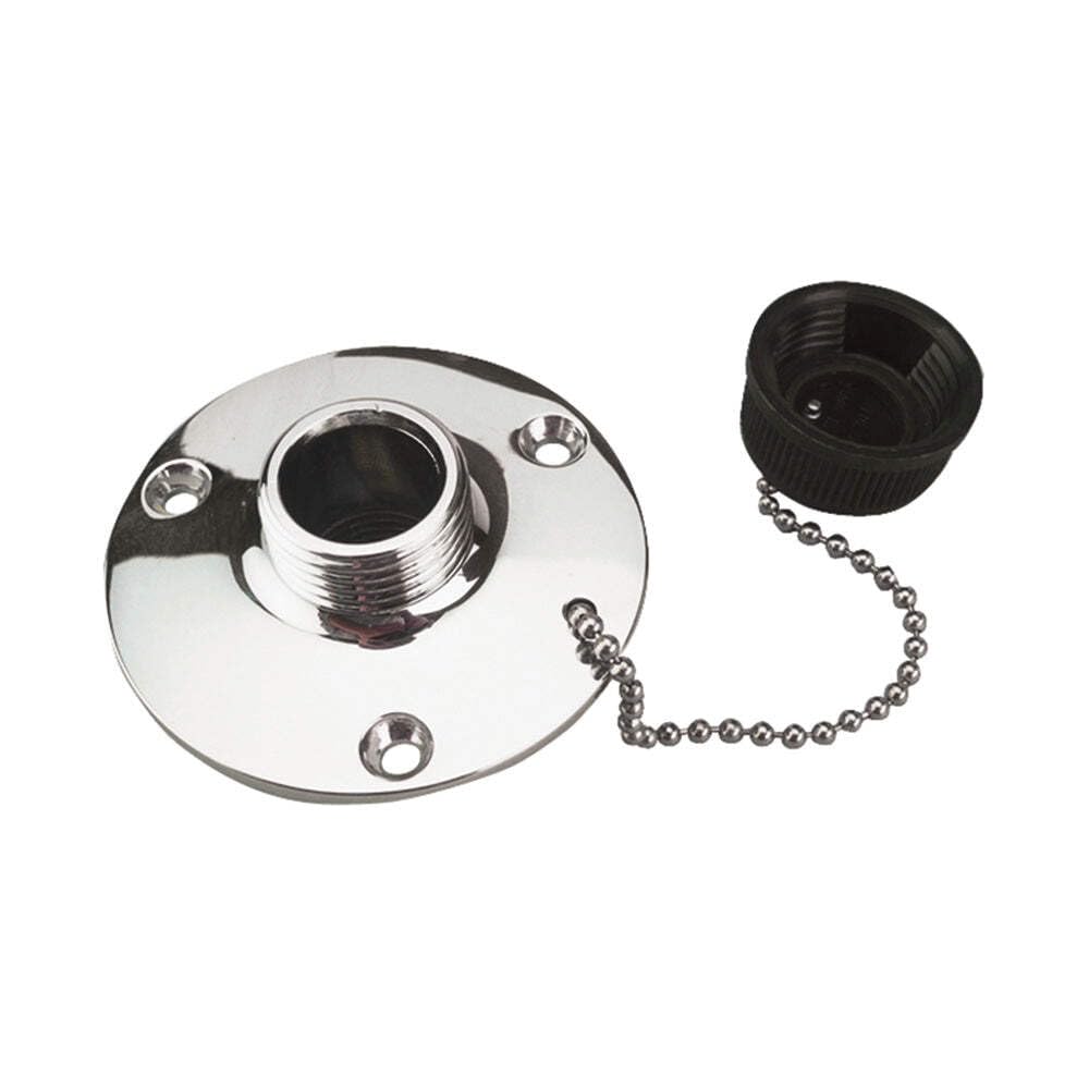 Sea Dog Line Fresh Water Outlet CHR BR - Marine Boat Water System Fitting for Freshwater Supply | Perfect for Yachts, Sailboats & RV Plumbing Systems