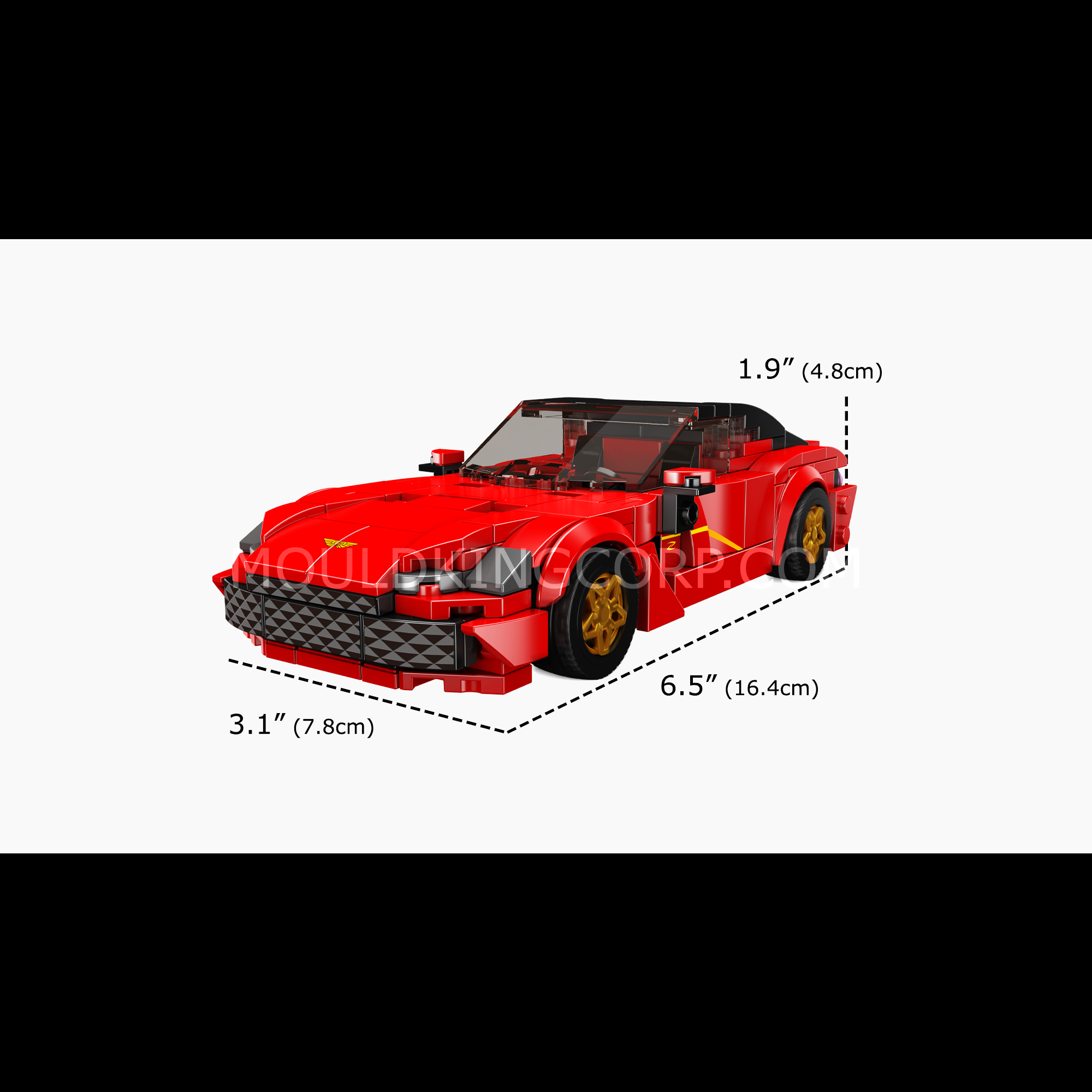 Mould King 27063 Aston Martin DBS Coupe Building Blocks Set - 354 PCS Model Car Kit for Adults & Kids | Perfect for Collectors, DIY Enthusiasts, and Creative Play
