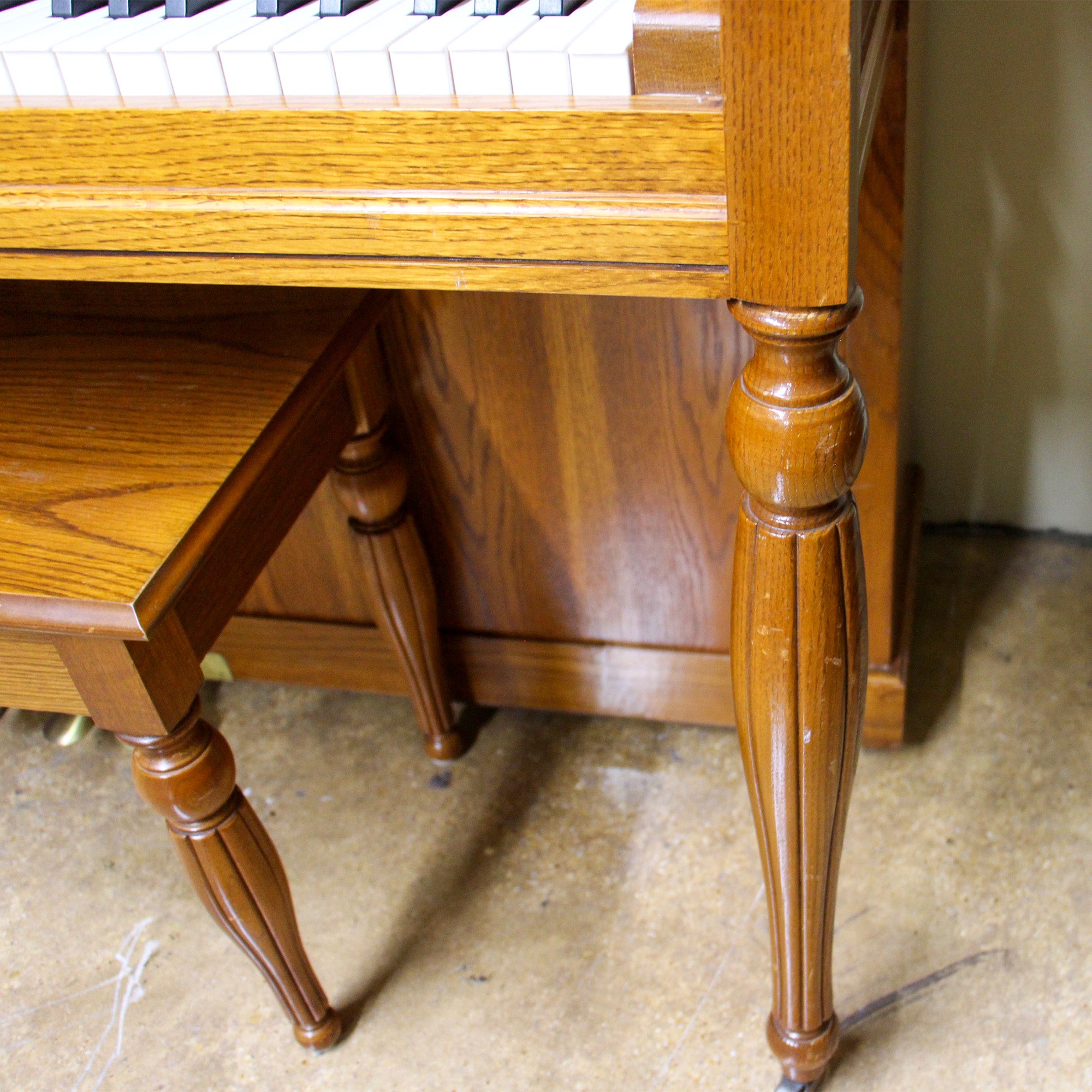 Baldwin 48 Acrosonic Oak Console Piano - Premium Upright Piano for Home, Studio & Performance | Perfect for Beginners & Professionals | Classic Oak Finish