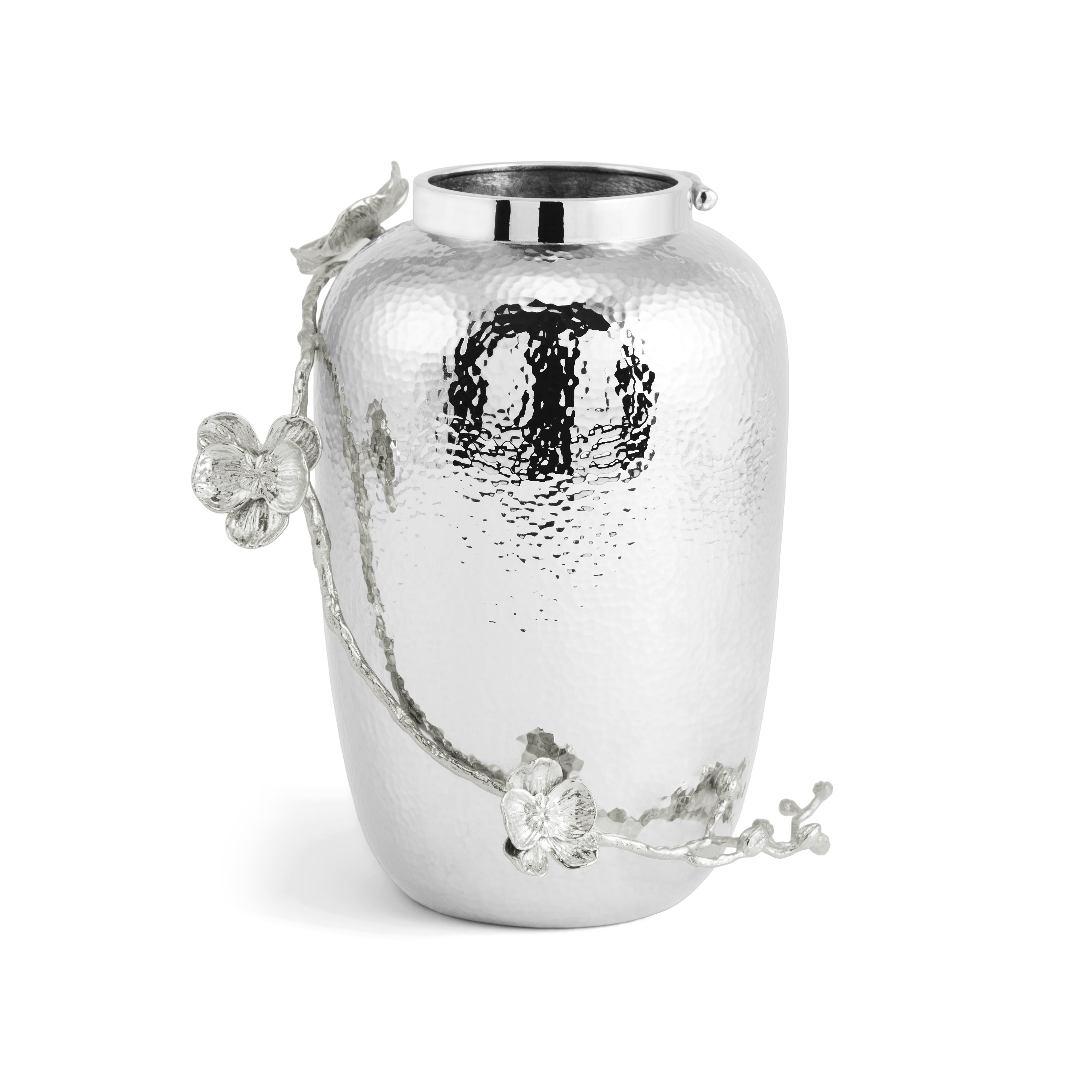 Elegant White Orchid Vase - Modern Ceramic Flower Pot for Home Decor, Wedding Centerpieces & Office Desk Accessories