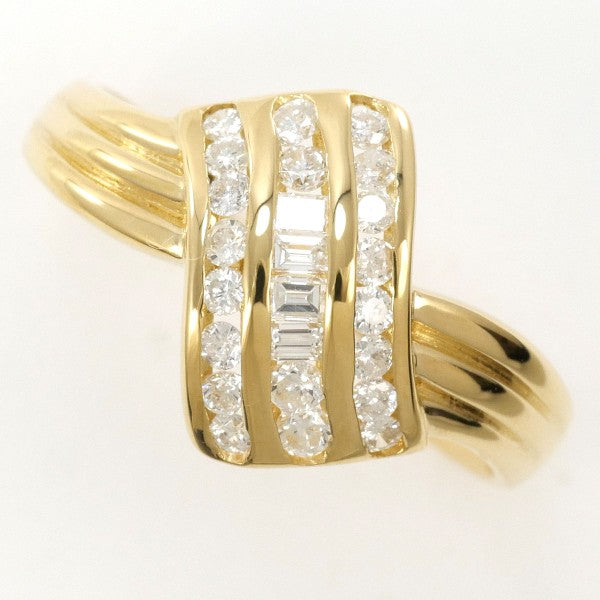 18K Yellow Gold Diamond Ring for Women - Elegant Solitaire Engagement & Wedding Band - Perfect for Proposals, Anniversaries, and Special Occasions