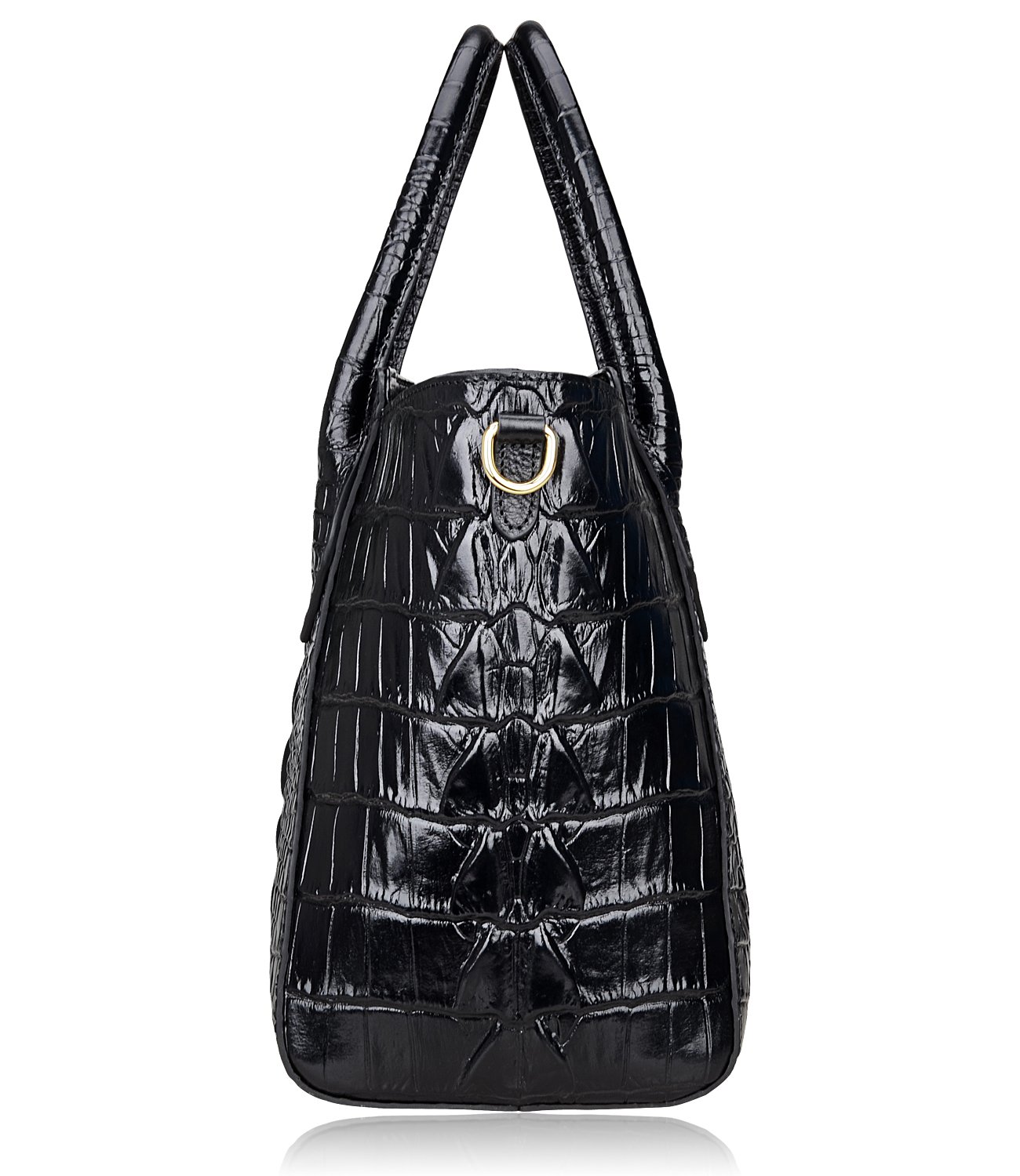PIJUSHI Designer Crocodile Handbags for Women - Genuine Leather Top Handle Shoulder Bag Purse | Luxury Office Work & Evening Party Handbag