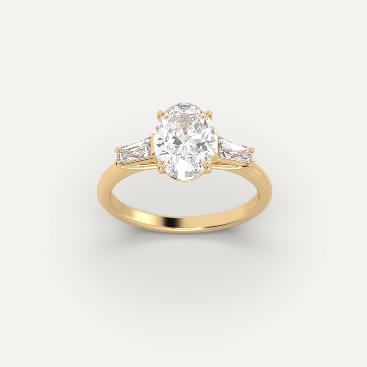 2 Carat Oval Cut Diamond Engagement Ring for Women - Elegant Solitaire Wedding Band, Perfect for Proposals, Anniversaries & Special Occasions