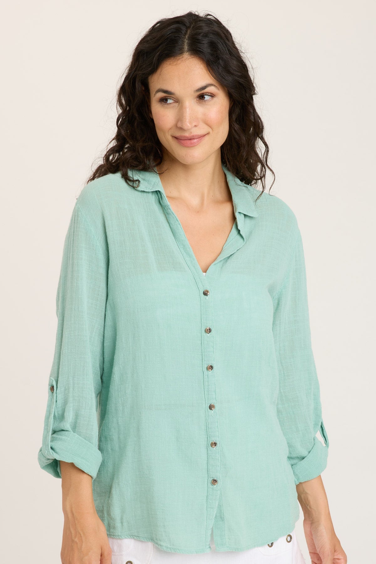Stylish Porter Blouse in Aquifer Pigment - Perfect for Work, Date Night & Casual Outfits | Women's Fashion