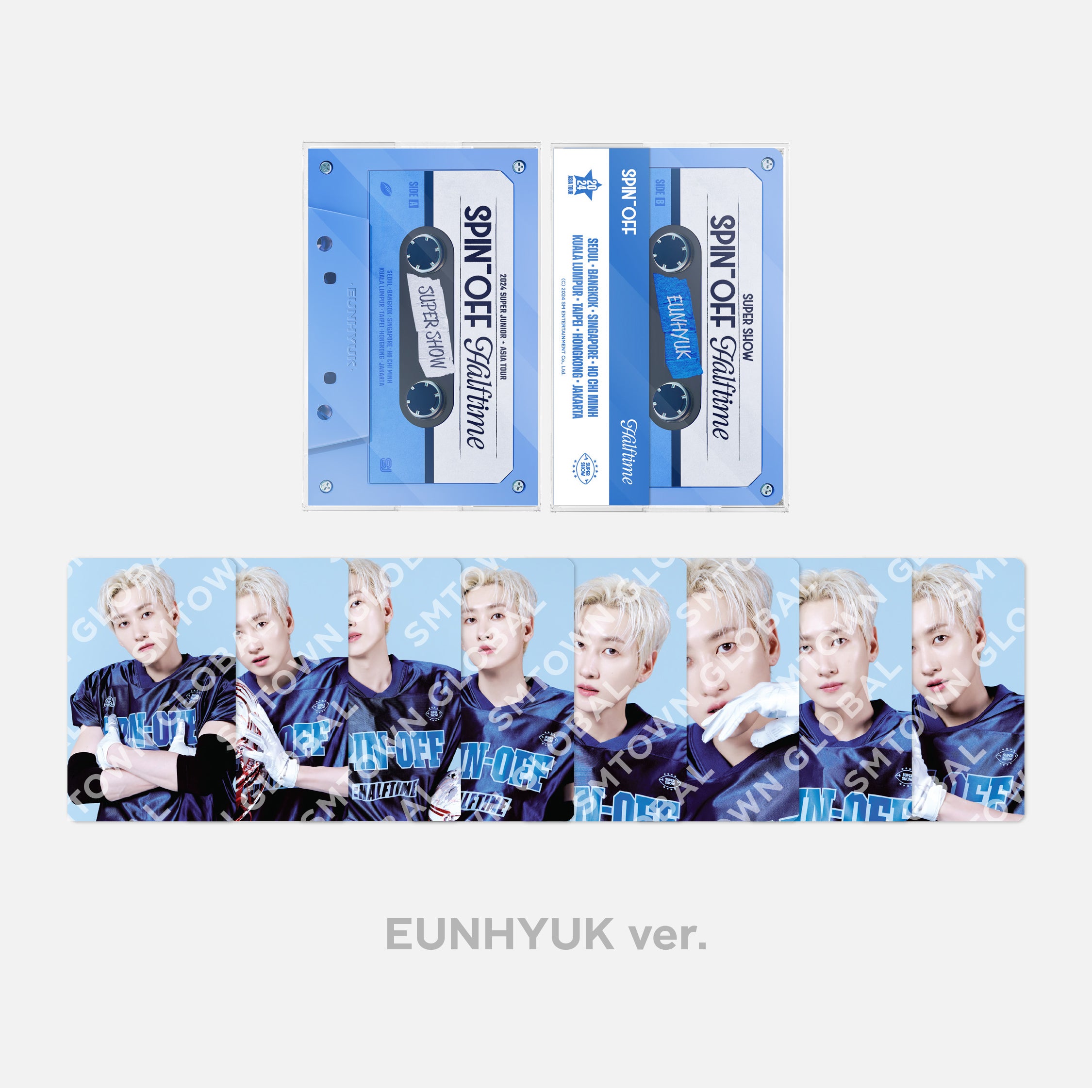 2024 Super Junior 'Super Show Spin Off: Halftime' Cassette Tape Photo Set - Limited Edition K-Pop Merchandise for Fans & Collectors - Perfect for Concerts, Gifts, and Memorabilia Display