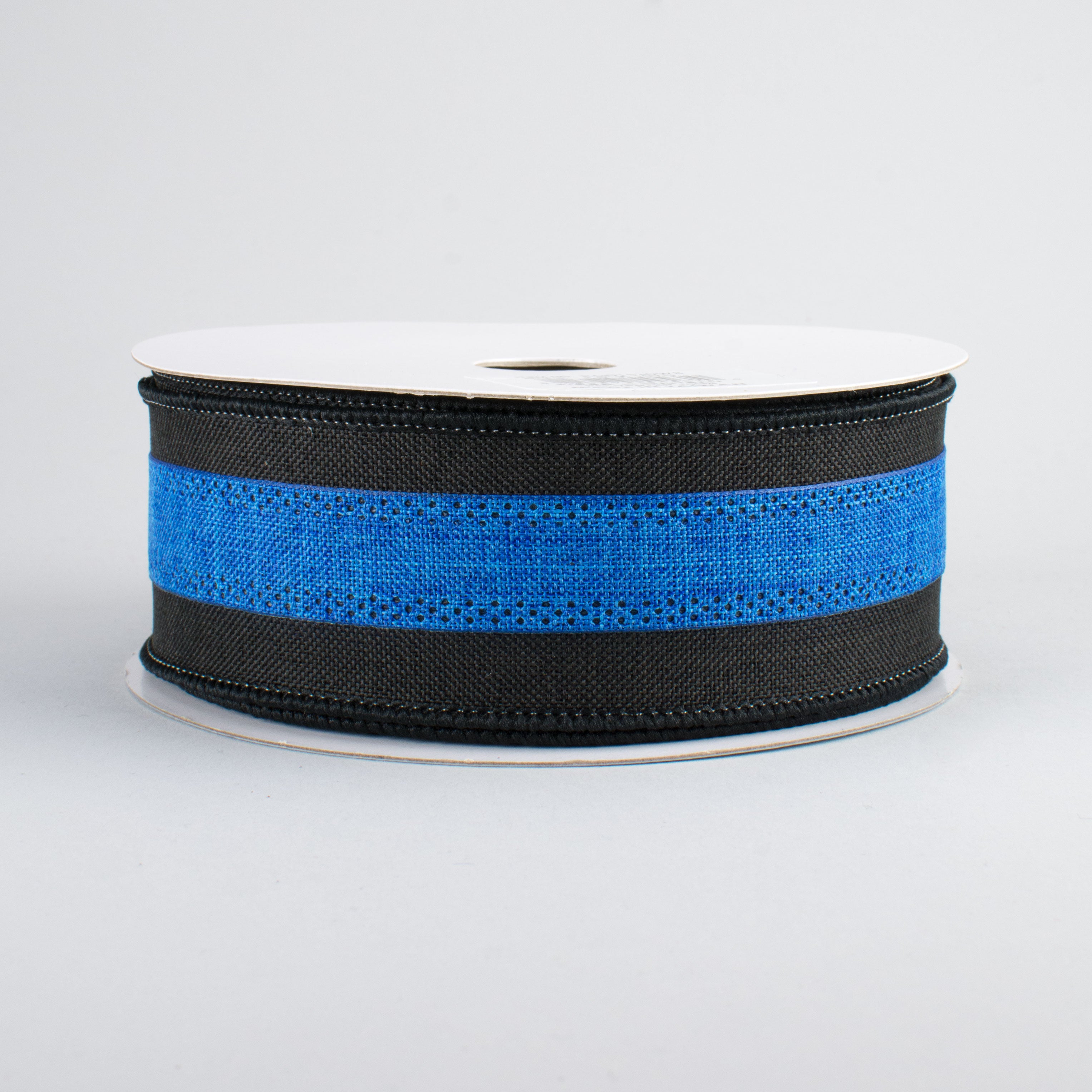 1.5 Inch Police Support Ribbon - Black & Blue Thin Blue Line Ribbon (10 Yards) for Back the Blue Events, Law Enforcement Appreciation, Police Week Decorations & First Responder Support