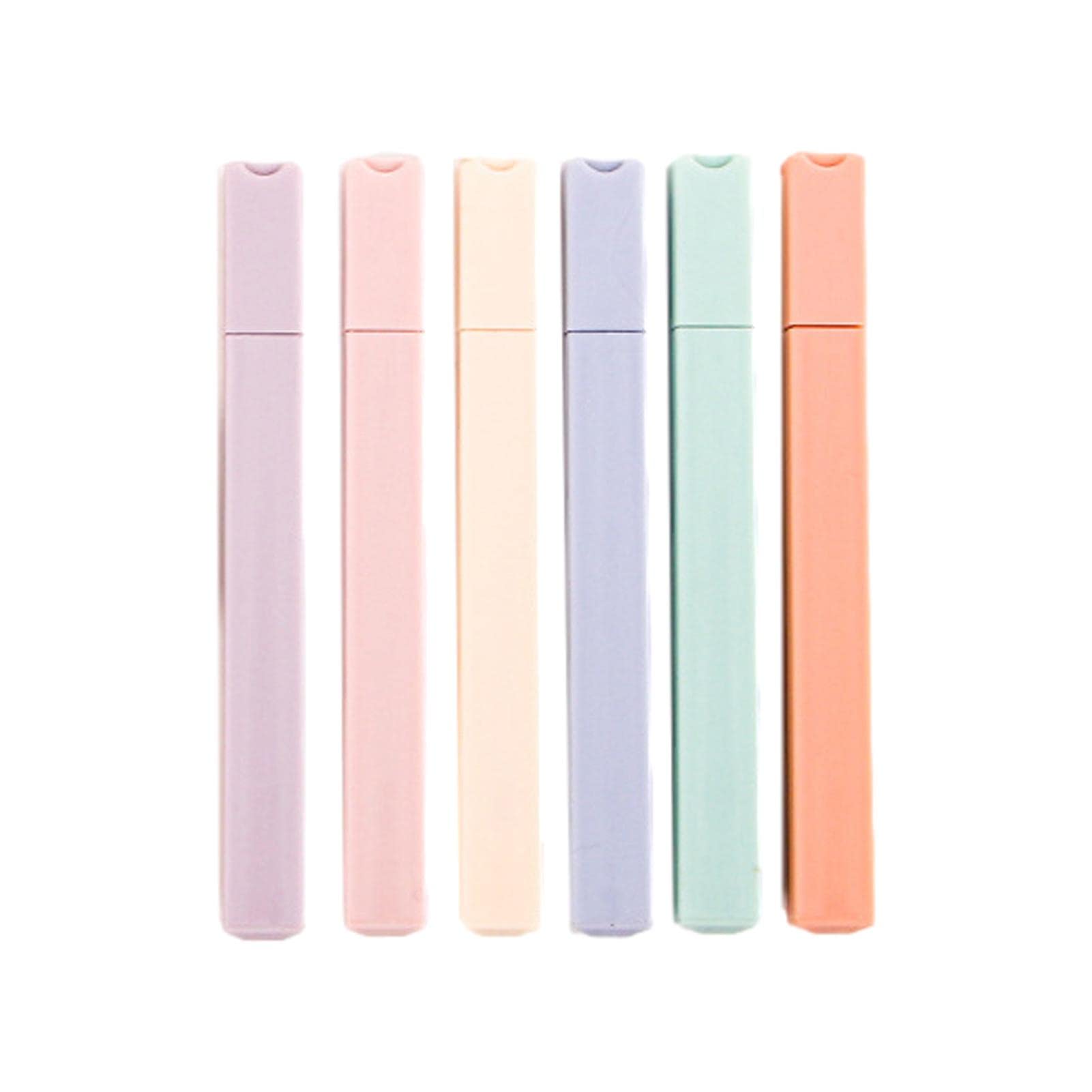 Chunyue Pastel Highlighter Pens Set - 6 Assorted Colors, Multi-Functional Aesthetic Markers for School, Office & Study | Perfect for Planners, Journals, Note-Taking, Bullet Journaling & Back to School Supplies
