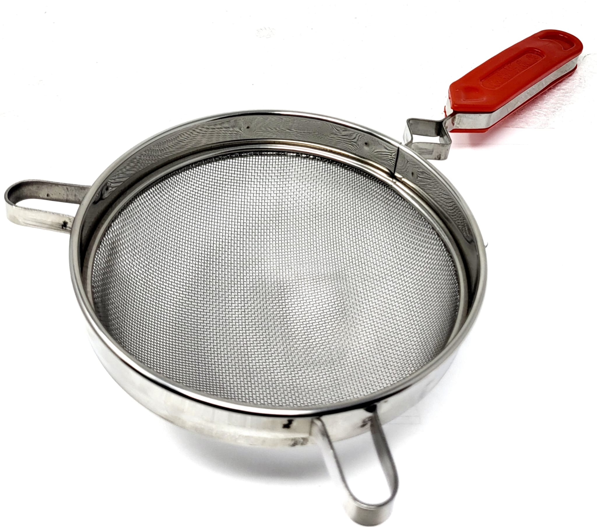 Premium Stainless Steel Heavy Duty Juice and Soup Strainer with Comfortable Handle - 5 Inch Kitchen Colander for Fruits, Vegetables, and Pasta - Ideal for Juicing, Canning, and Food Prep