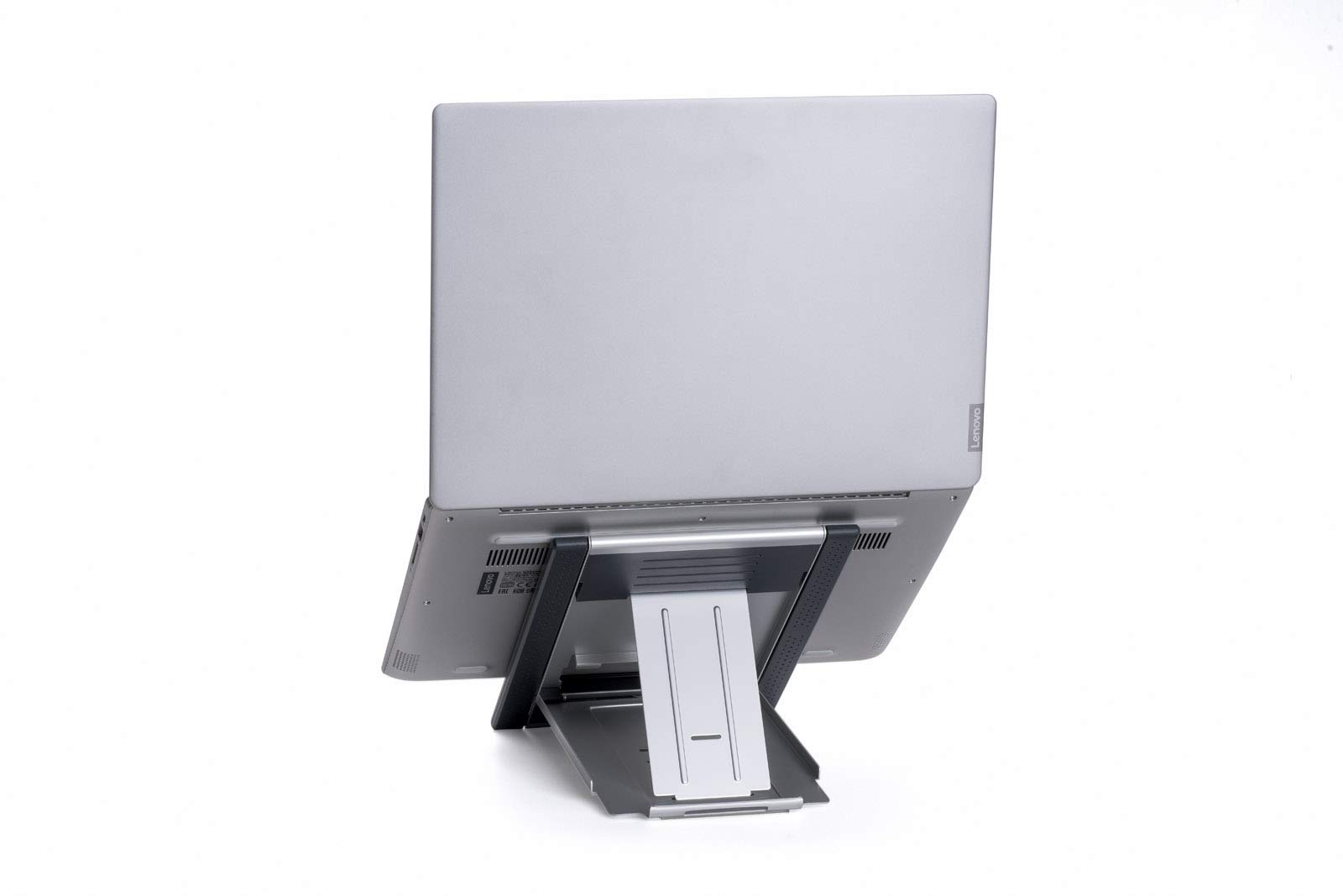 Ergonomic Slim Portable Laptop Stand for MacBook & Tablet - Adjustable Height Aluminum Computer Stand for Desk, Home Office, Travel & Coffee Shop Use
