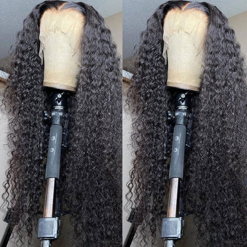 Eullair Natural Curly Lace Front Wig - Super Affordable Human Hair Wig for Black Women | Perfect for Vacations, Cosplay & Daily Wear