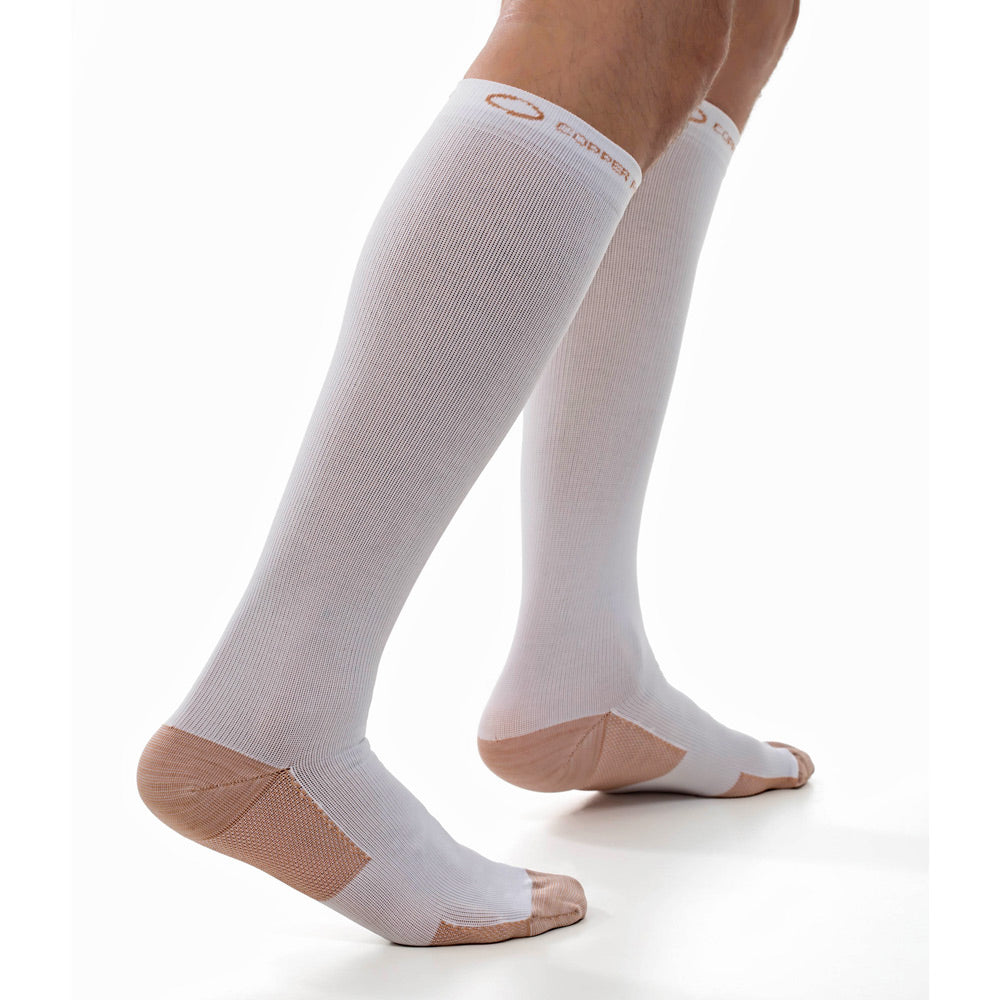 Copper Fit Compression Socks for Women & Men - Medical Grade Support for Circulation, Running, Travel & Recovery - Best for Athletes, Nurses & Long Flights