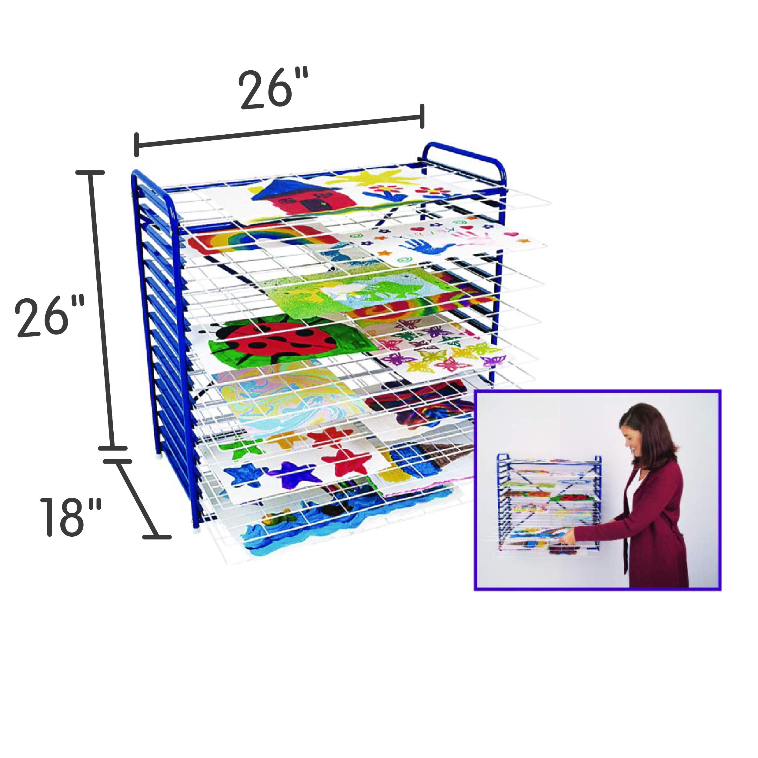 Colorations Metal Art Drying Rack for Paintings - 26