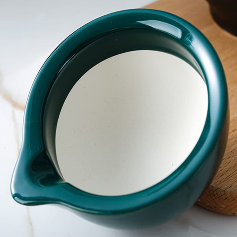 Premium Porcelain Mortar and Pestle Set - Spice Grinder, Garlic Crusher & Herb Mixing Bowl - Durable Kitchen Tool for Restaurants & Home Cooking (Green) | Perfect for Grinding Spices, Crushing Garlic & Mixing Herbs