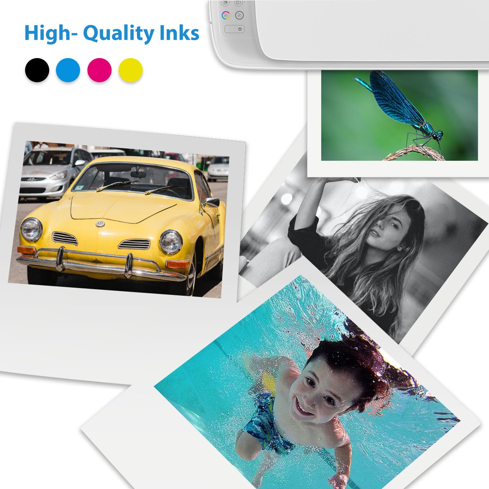 High-Quality Remanufactured HP 62XL Ink Cartridge Replacement - Compatible with HP 5540, 5542, 5545, 5640, 5642, 5660, 5664, 5665, 7640, 7645, 8000, 200, 250, 5740, 5742, 5743, 5745, 8040, 8045 Printers - Perfect for Home, Office & School Printing Needs