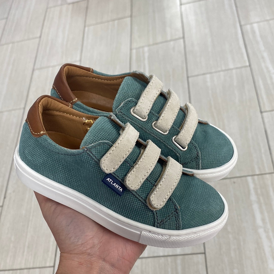 Atlanta Moccasin Sage Triple Velcro Sneakers for Men - Comfortable Slip-On Walking Shoes for Casual Wear & Outdoor Activities