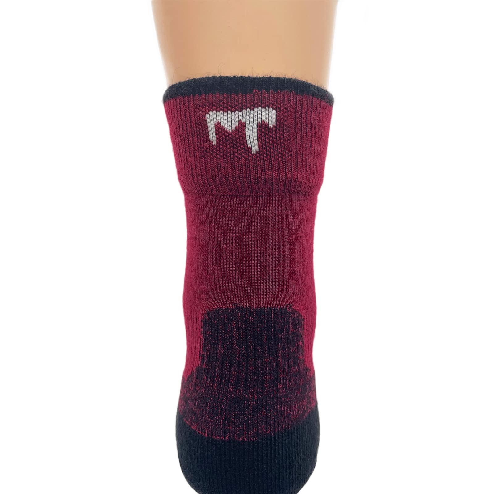 Premium USA Made Merino Wool Hiking Crew Socks - Breathable & Moisture-Wicking for Outdoor Adventures - Perfect for Mountain Climbing, Camping & Trail Running