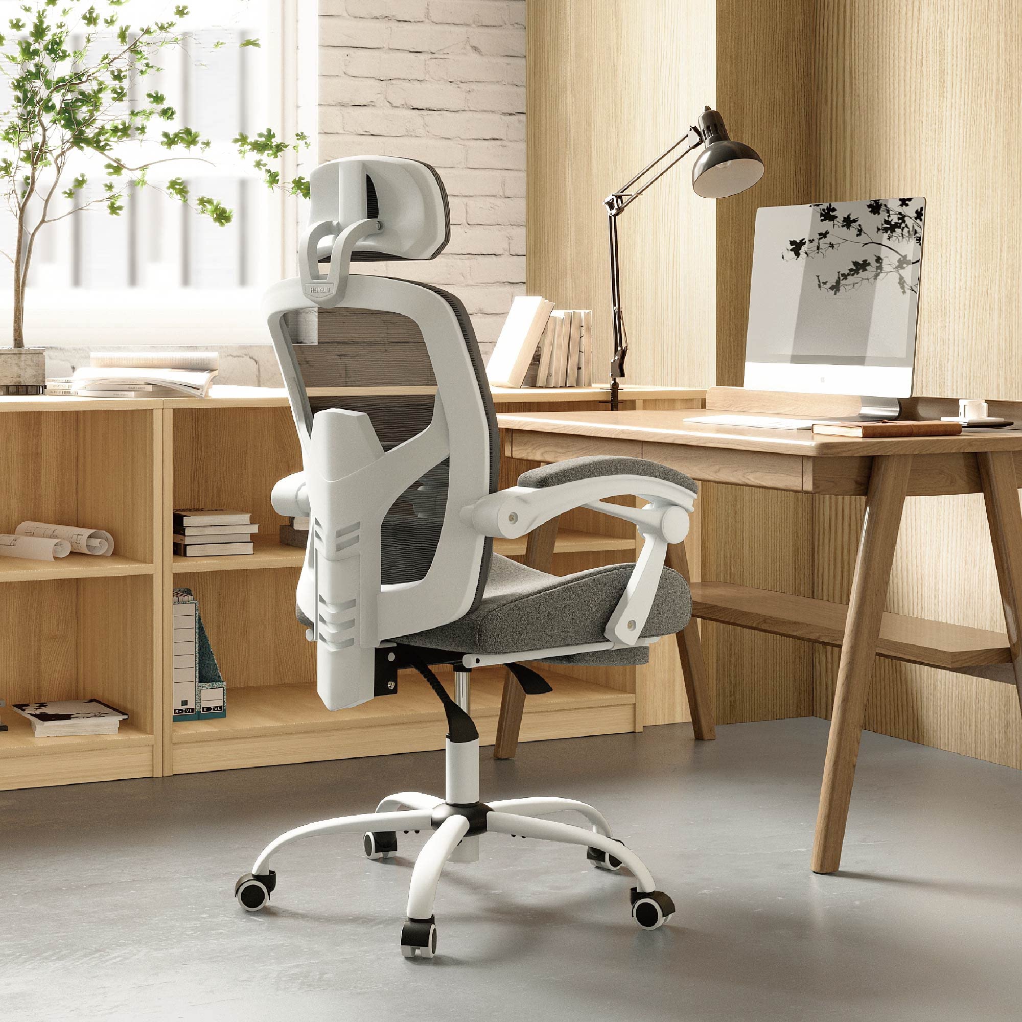 Ergonomic Office & Gaming Chair - High Back Mesh Computer Desk Chair with Lumbar Support, Adjustable Arms & Wheels - Comfortable Swivel Reclining Chair for Home Office, Gaming & Study - Perfect for Long Work Hours & Esports Sessions