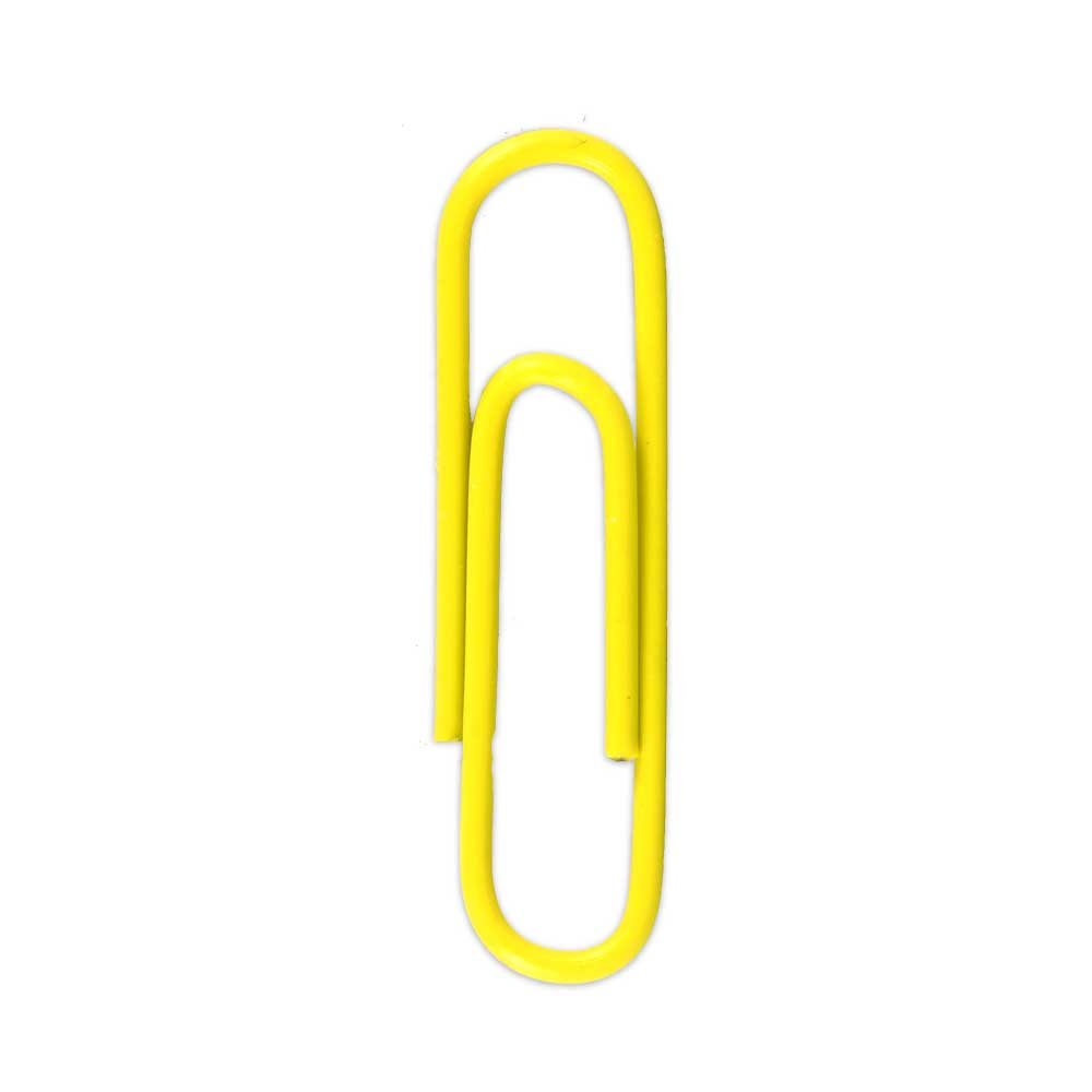 JAM PAPER Office Clip Assortment - 4-Piece Set with Binder Clips, Round Paper Clips & Regular/Jumbo Paper Clips in Yellow - Perfect for Organizing Documents, School Supplies & Office Work