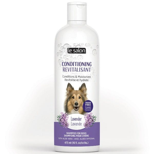 Le Salon Conditioning Lavender Shampoo for Dogs - Gentle Moisturizing & Soothing Formula for Dry Skin & Itch Relief | Perfect for Bath Time & Grooming