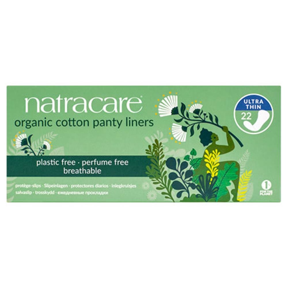 Natracare Organic Cotton Panty Liners - 22 Count Ultra Thin & Breathable - All-Day Comfort for Daily Freshness & Protection - Perfect for Light Days, Discharge, and Post-Period Care