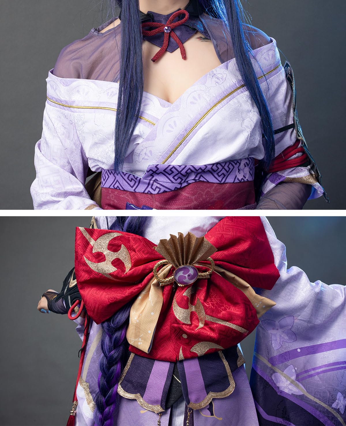 Genshin Impact Raiden Shogun Cosplay Costume - Premium Upgraded Version C01054 | Anime Convention Outfit, Halloween Costume & Cosplay Party Dress