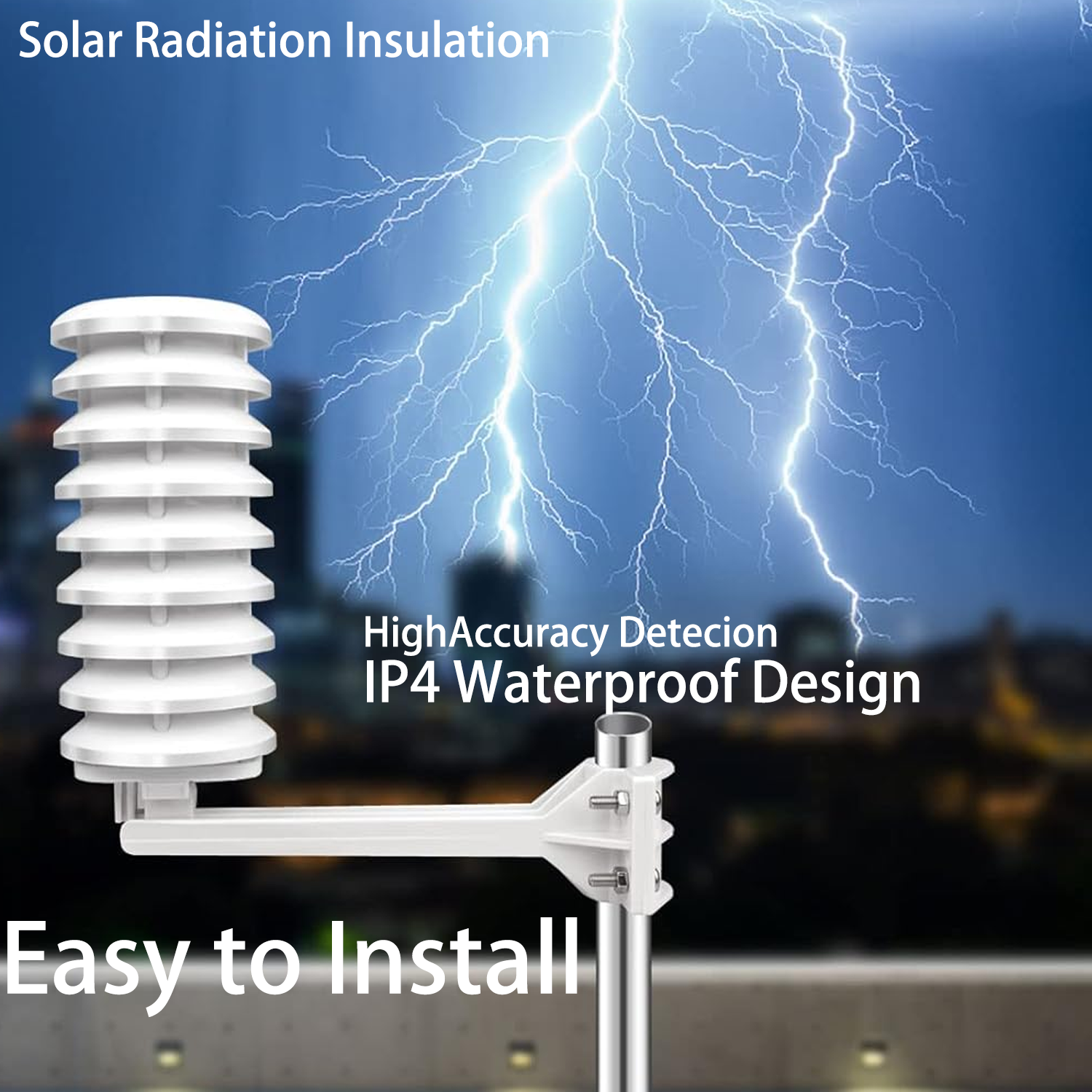 PanTech Weather Station Thunder & Lightning Sensor - Compatible with PT HP2550, HP2553, HP2564, GW1201, WS3900 | Real-Time Storm Detection for Home & Outdoor Safety | AU Stock