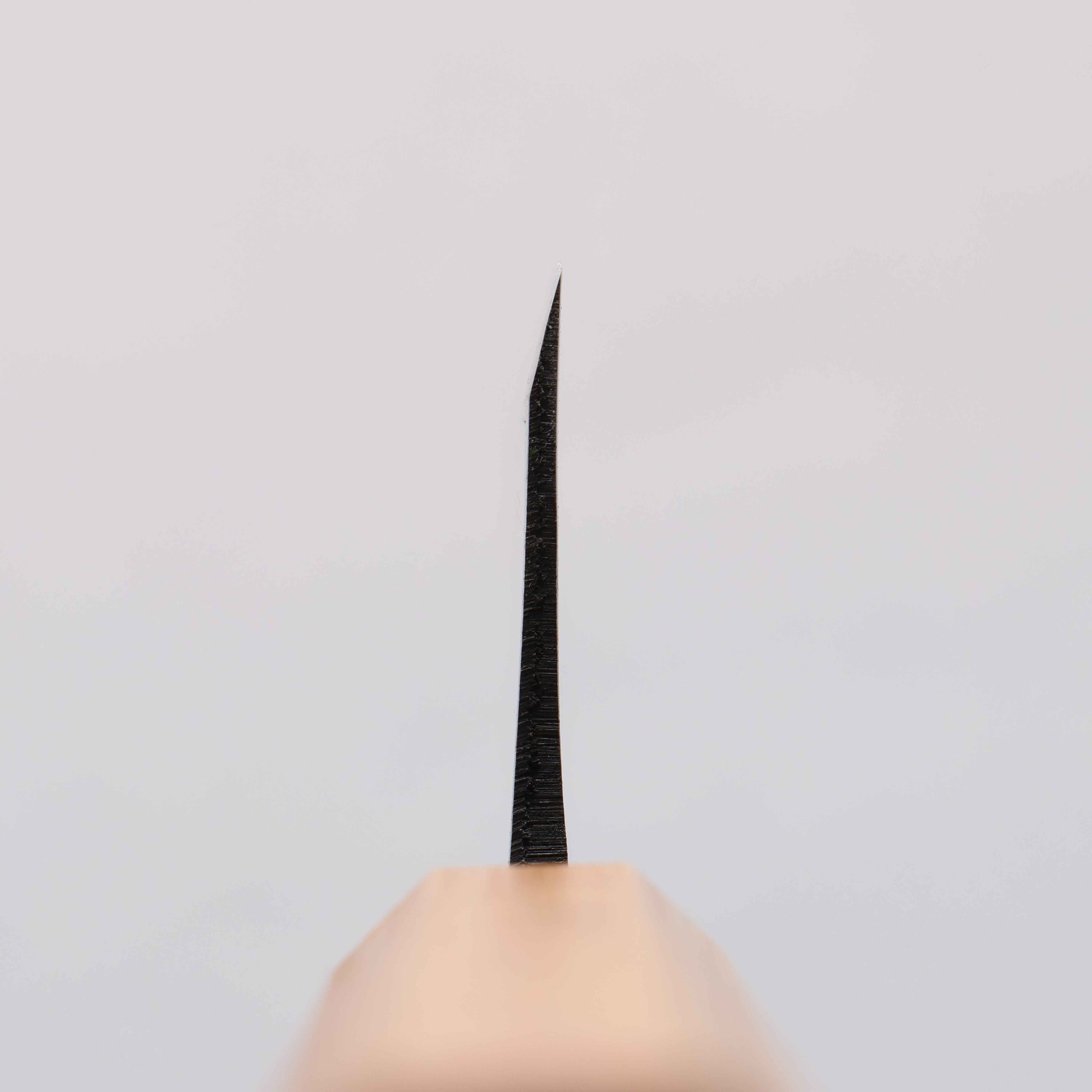 Premium Nakaniida White Steel No.2 Black Santoku Knife 180mm with Oak Handle - Perfect for Slicing, Dicing & Chopping Vegetables, Meat & Fish in Professional Kitchens & Home Cooking
