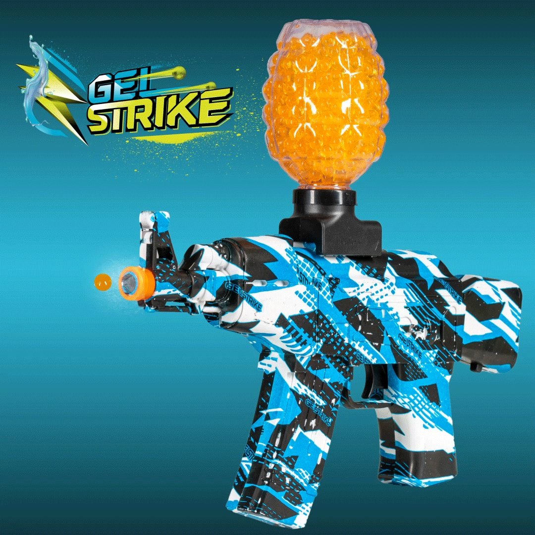 Apex AK Rapid Blaster GelStrike Water Gun - High-Powered Foam Dart Blaster for Outdoor Games, Backyard Battles & Summer Fun (Blue)